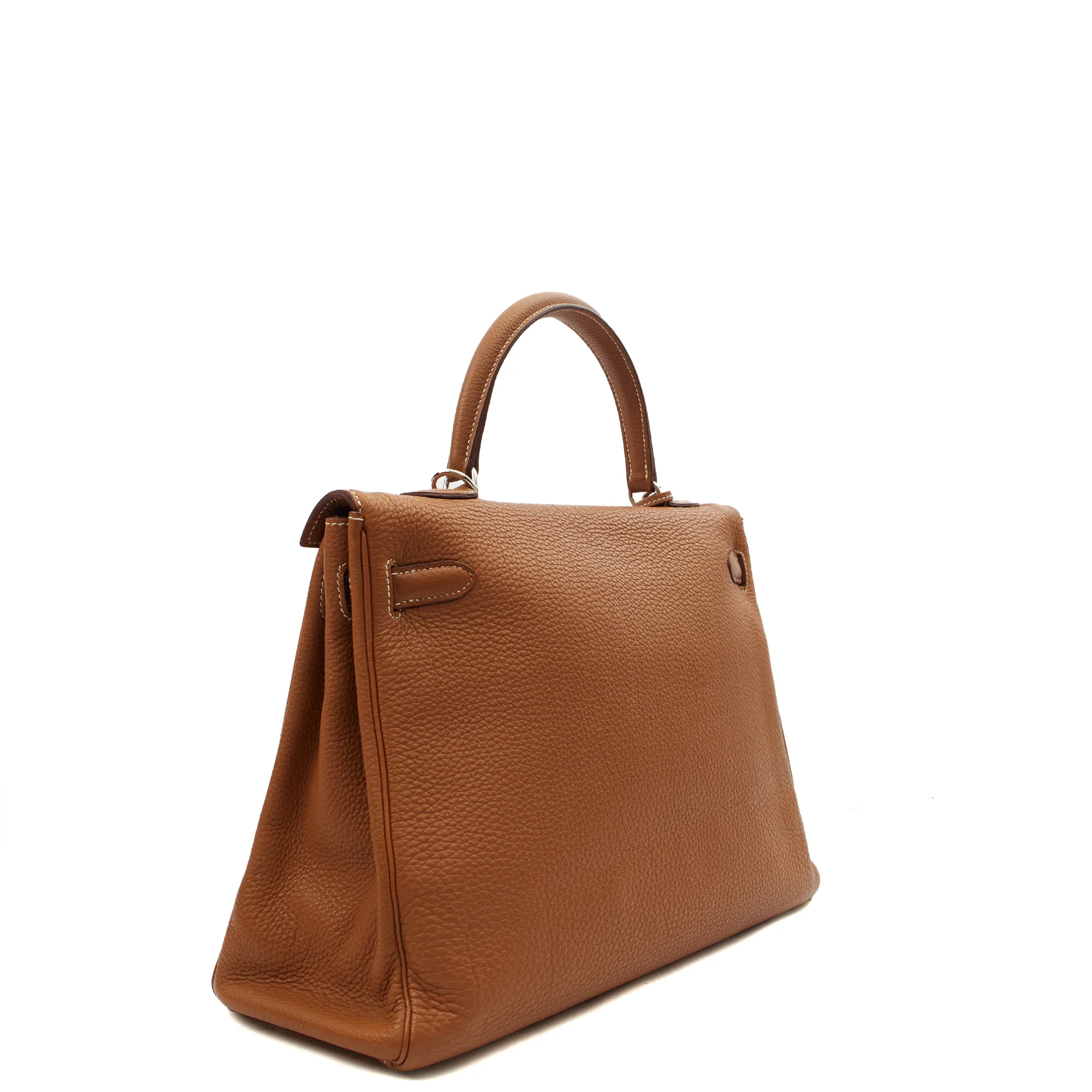 Picture of Hermes Top Handle Kelly 35 in Gold, Togo Leather