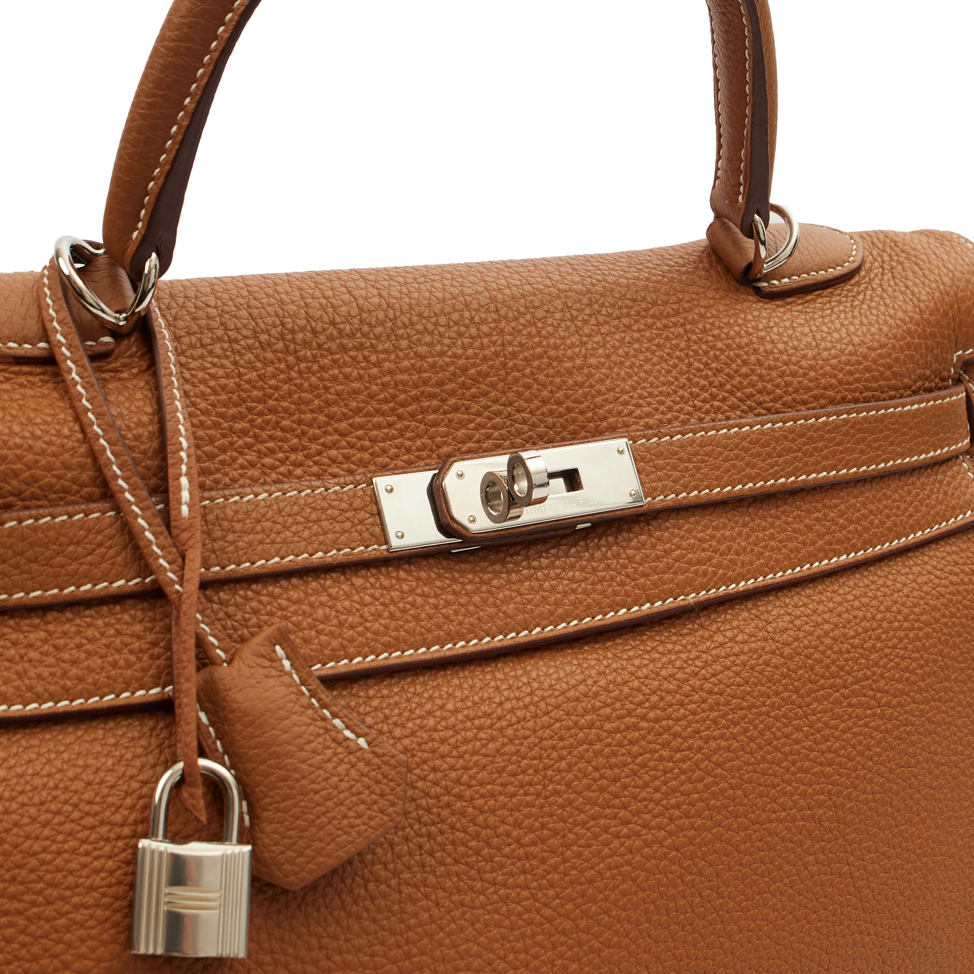 Picture of Hermes Top Handle Kelly 35 in Gold, Togo Leather