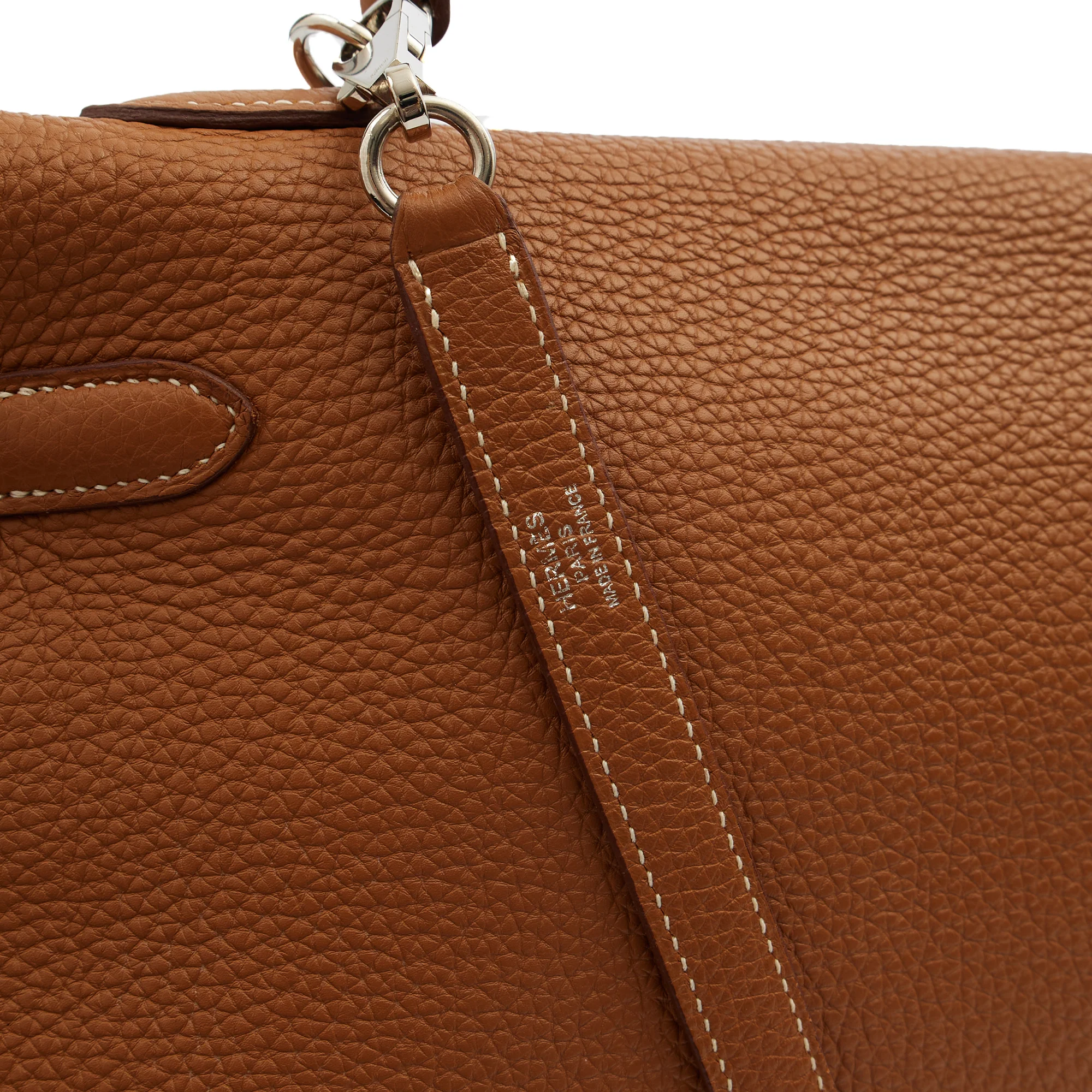 Picture of Hermes Top Handle Kelly 35 in Gold, Togo Leather