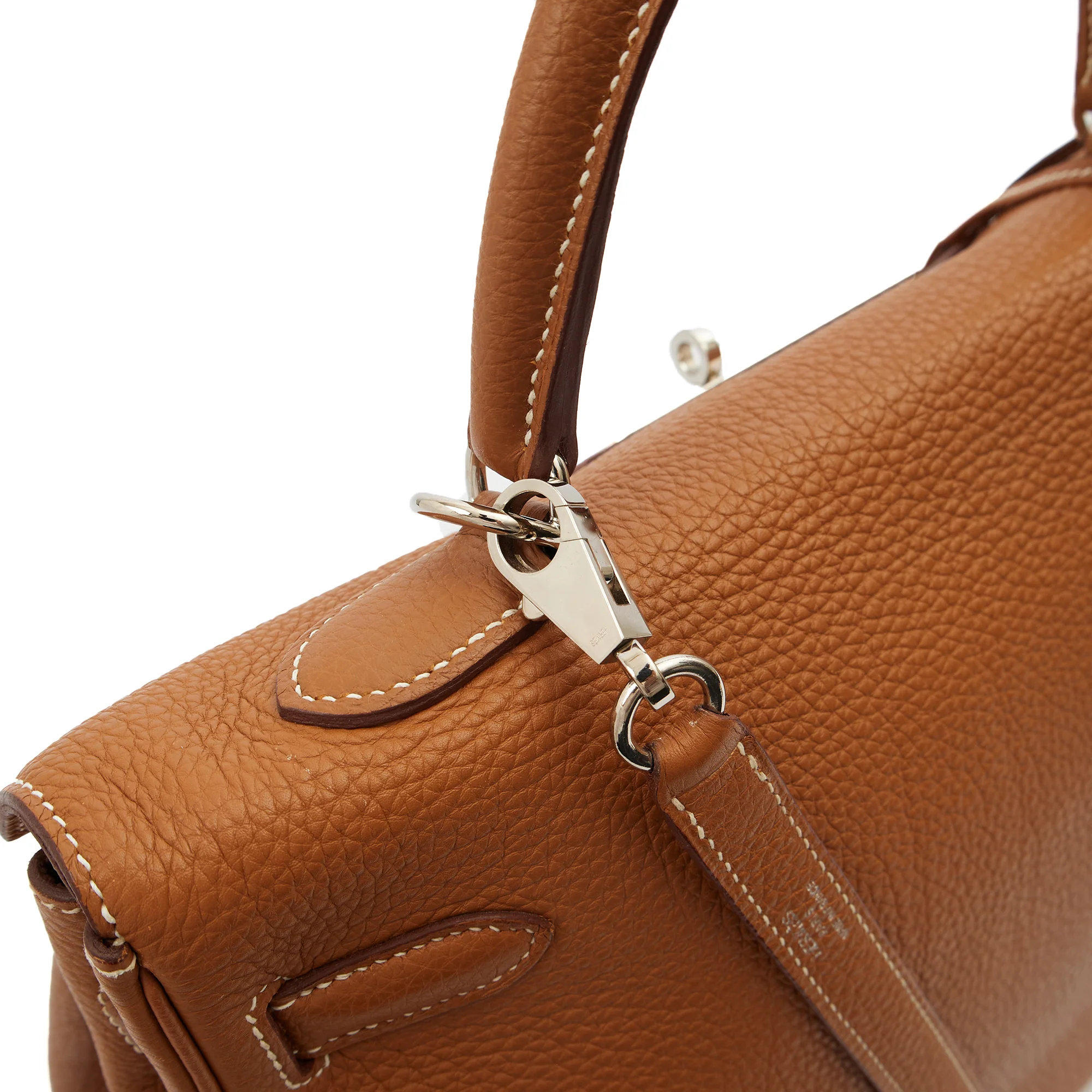 Picture of Hermes Top Handle Kelly 35 in Gold, Togo Leather