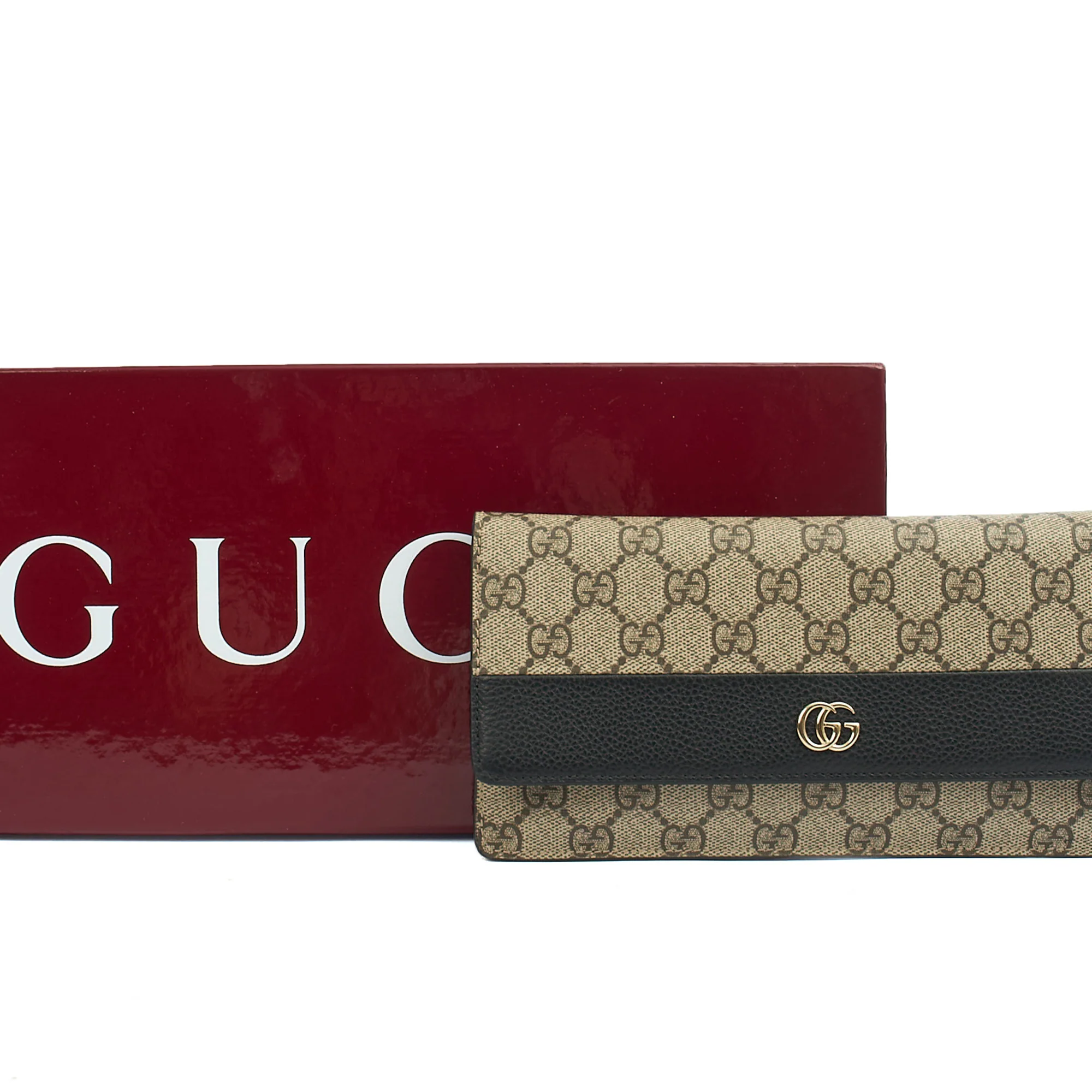 Picture of Gucci Purse Wallet in GG Supreme, Leather