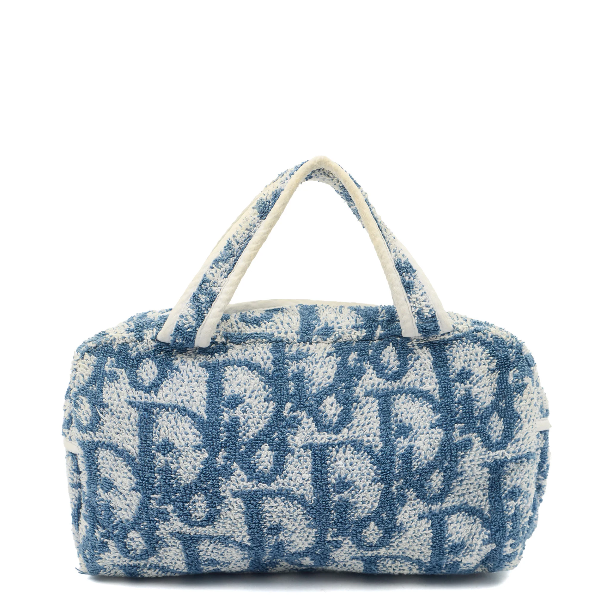 Picture of Christian Dior Top Handle Trotter - Mini in Blue, Fabric