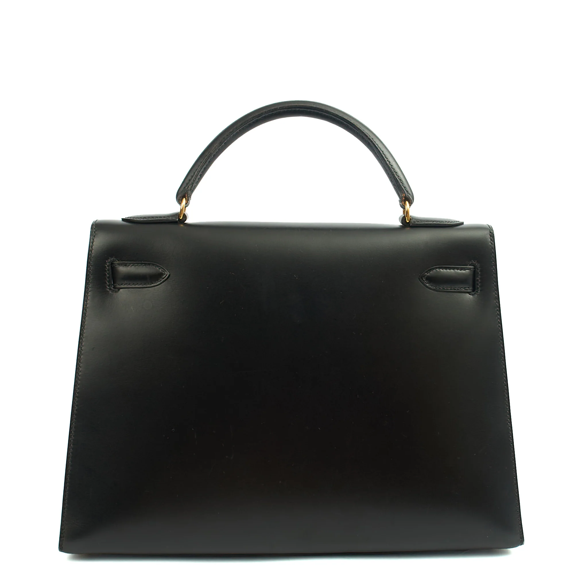 Picture of Hermes Top Handle Kelly 32 in Black, Box Calf Leather