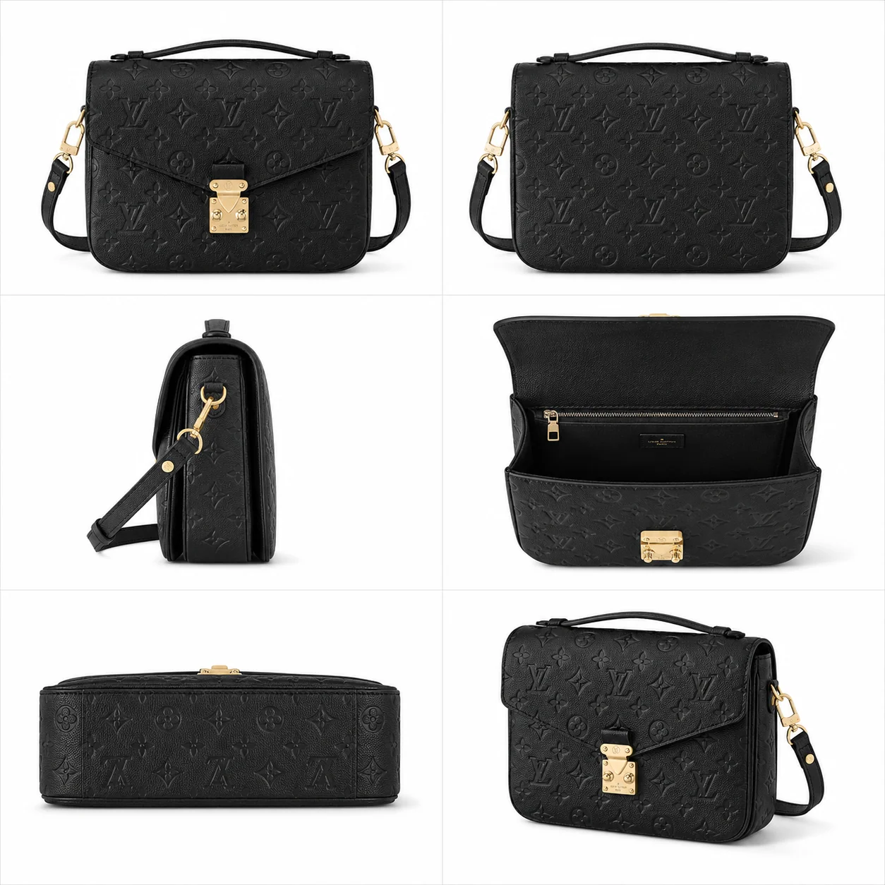 Louis Vuitton Pochette Métis in Black