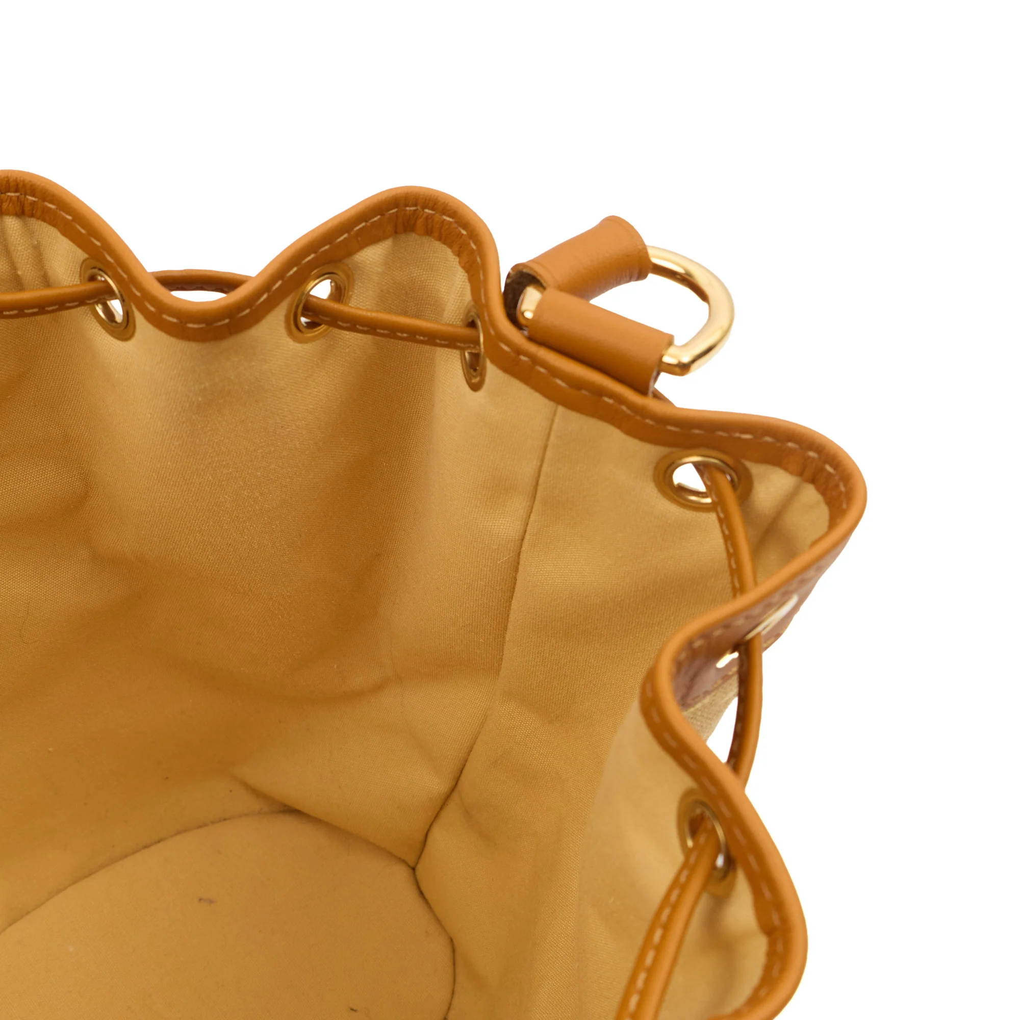 Picture of Louis Vuitton Bucket Bag Mini Lin Noe in Mini Lin Beige, Canvas