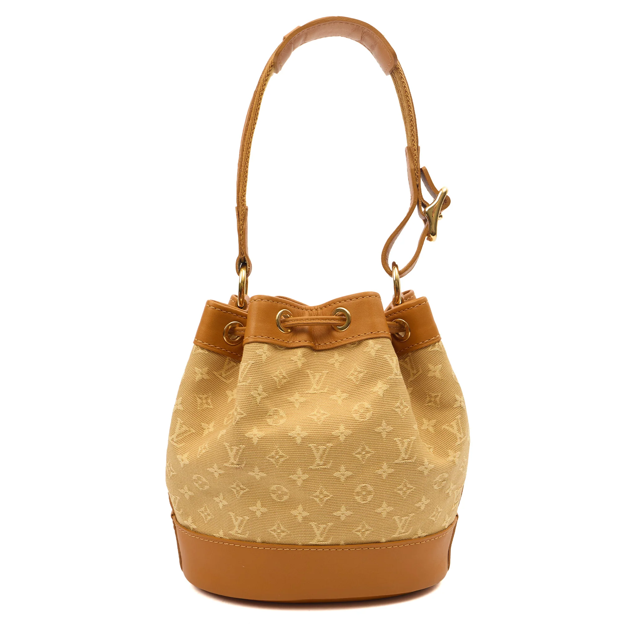 Picture of Louis Vuitton Bucket Bag Mini Lin Noe in Mini Lin Beige, Canvas