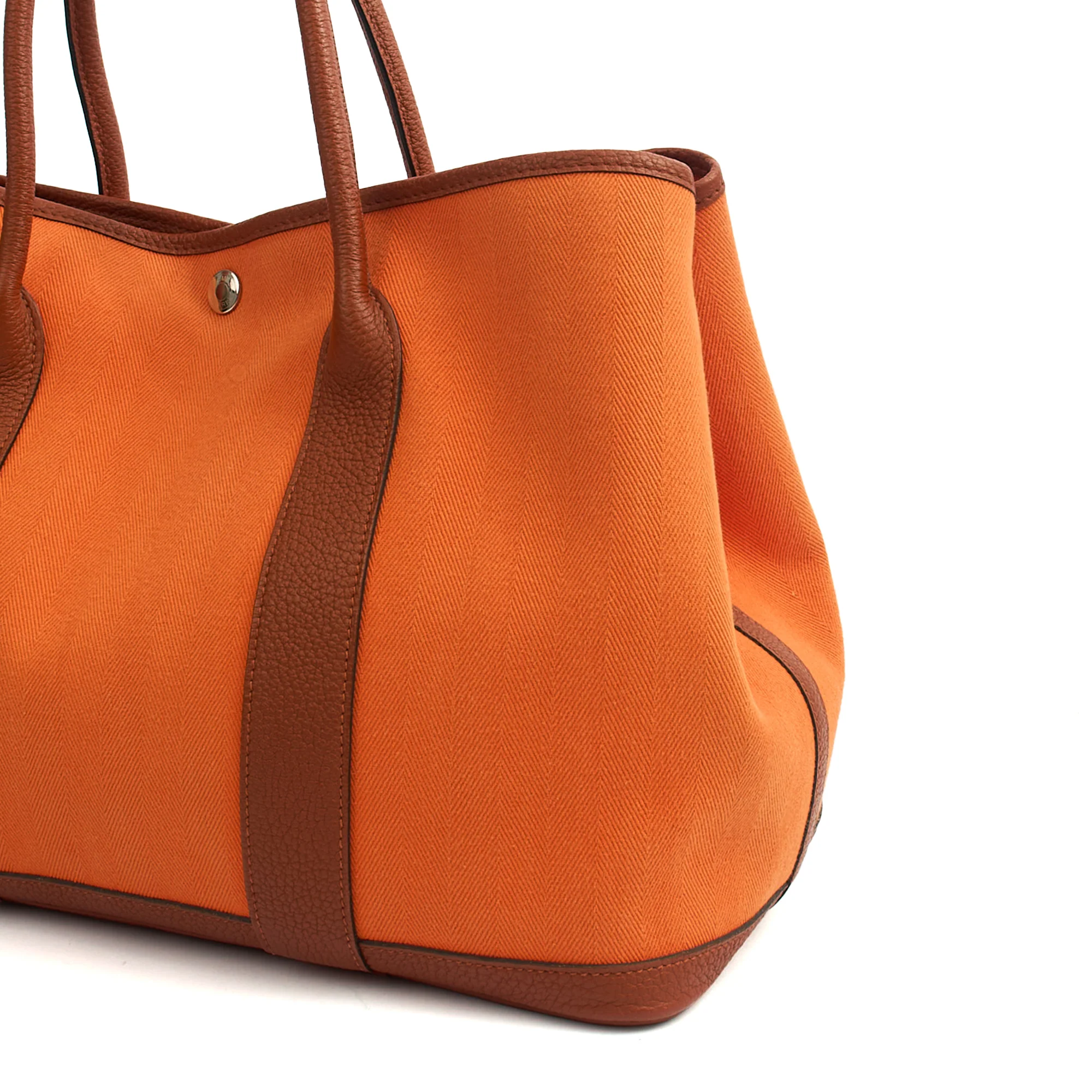 Picture of Hermes Tote Garden Tote 30 in Classic Orange, Canvas