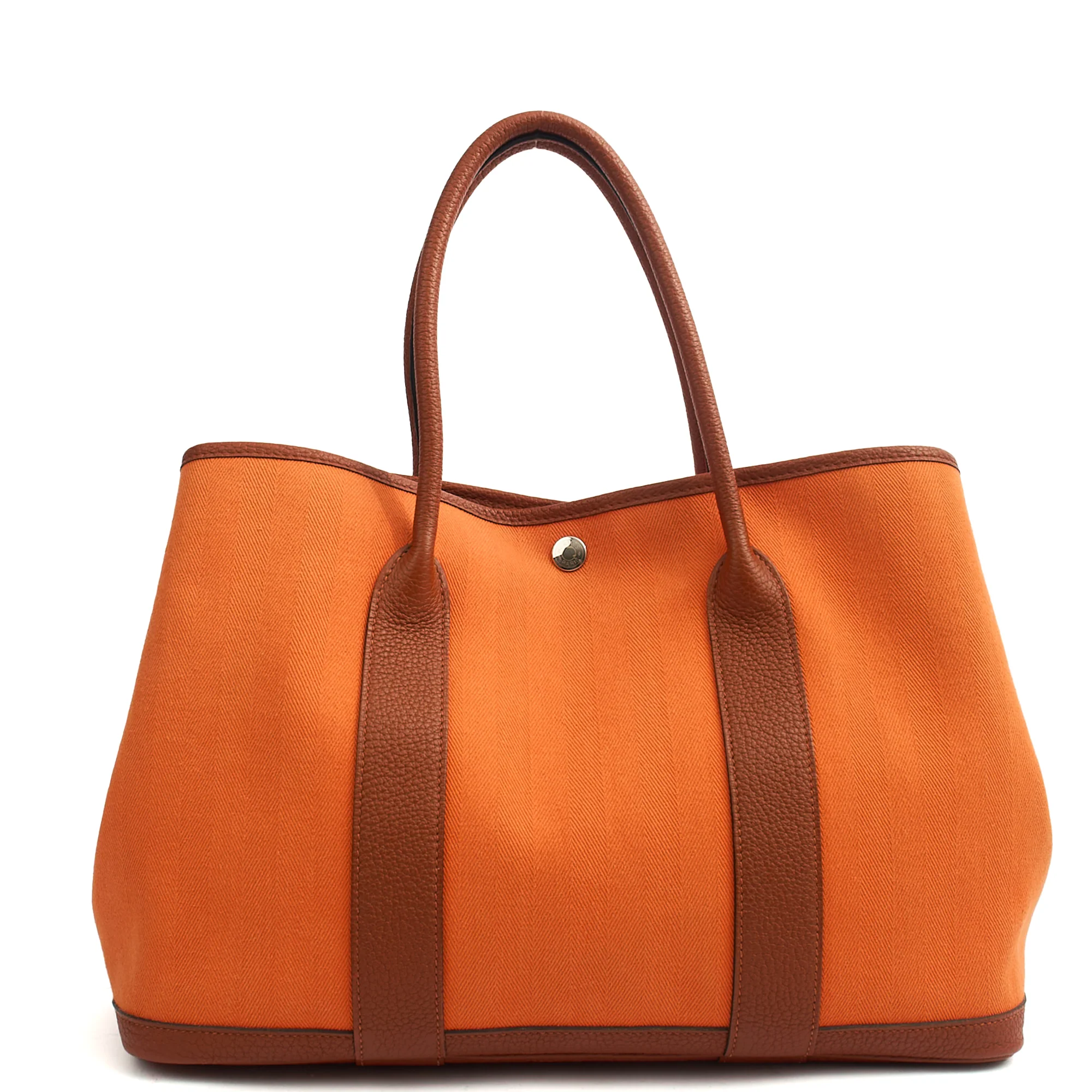Picture of Hermes Tote Garden Tote 30 in Classic Orange, Canvas