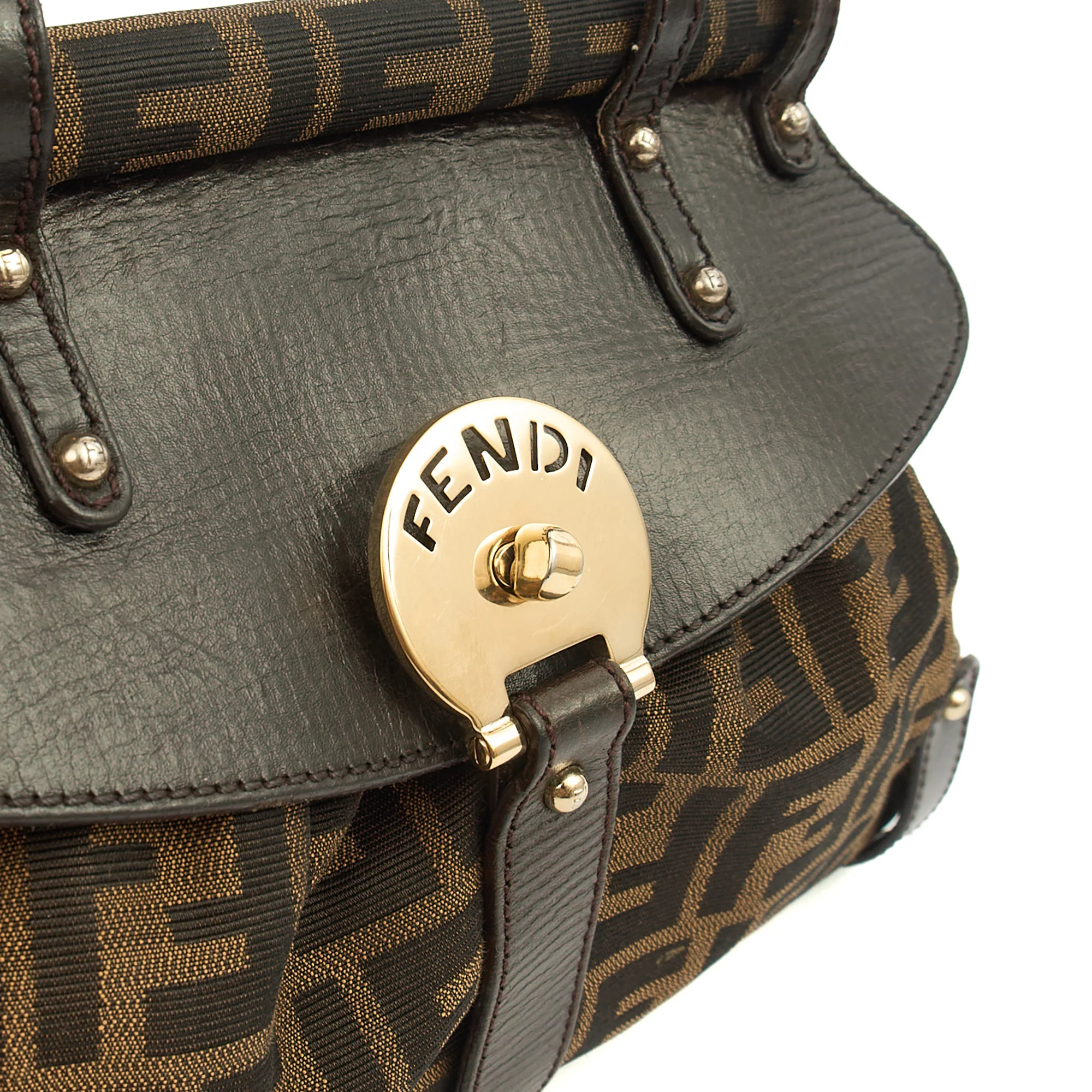 Picture of Fendi Top Handle Zucca Top Handle in Zucca FF, Canvas