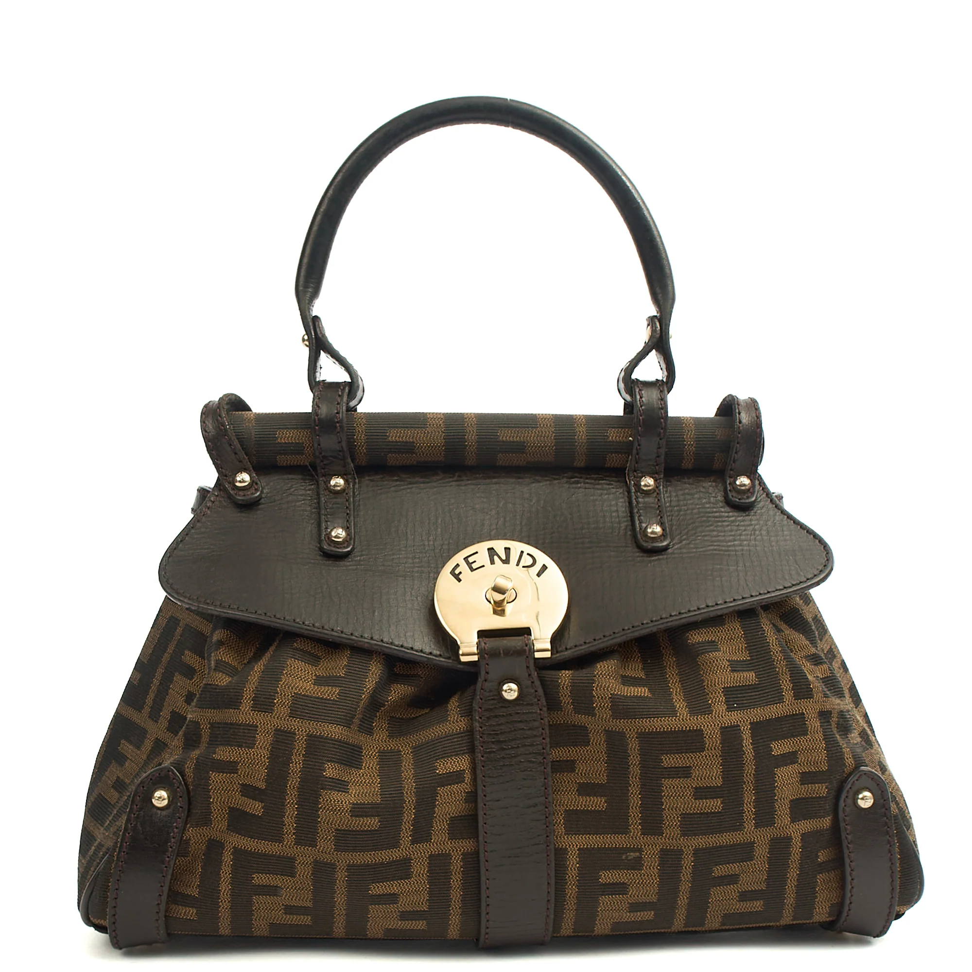 Picture of Fendi Top Handle Zucca Top Handle in Zucca FF, Canvas