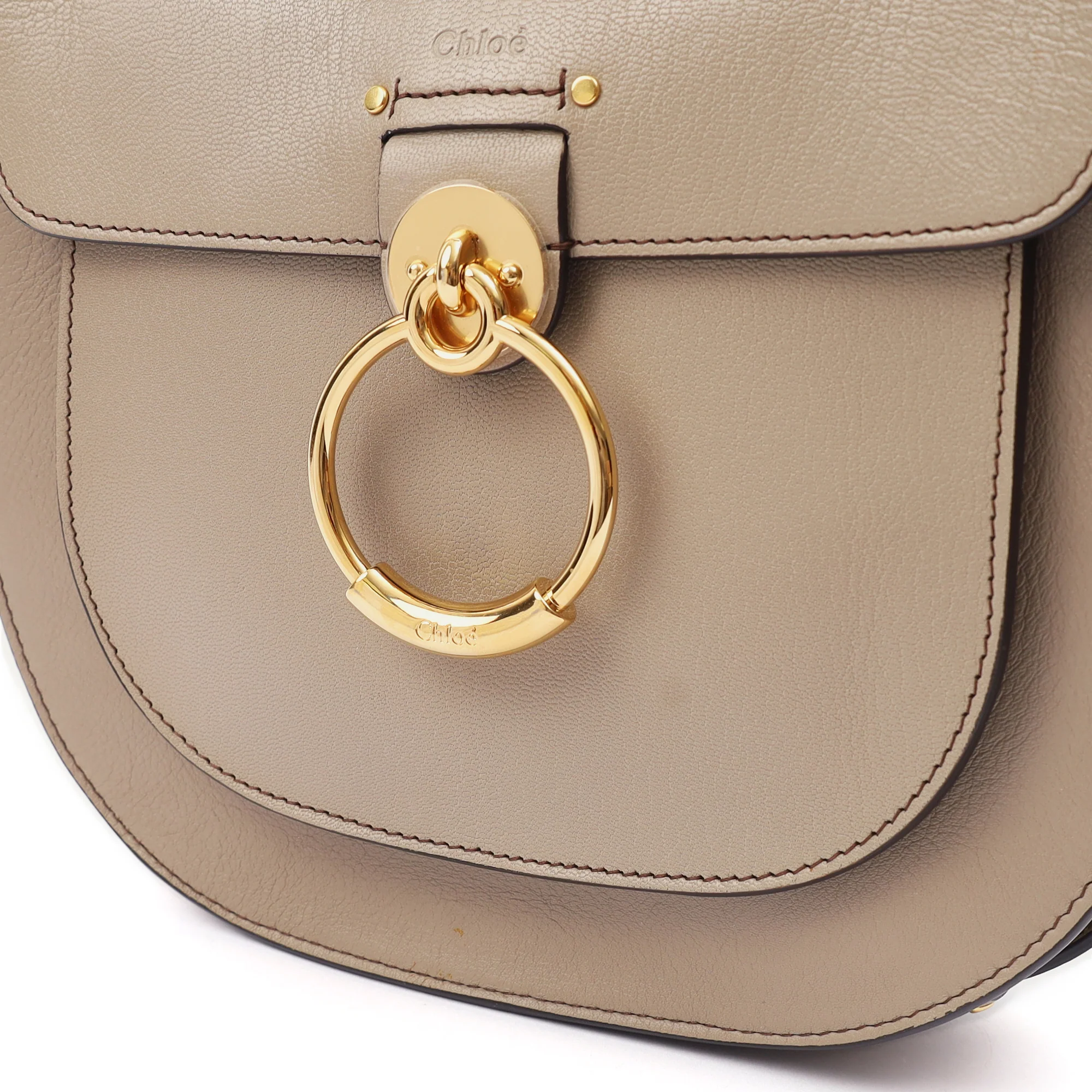 Picture of Chloe Shoulder Bag Tess - Medium in Motty Grey, Leather