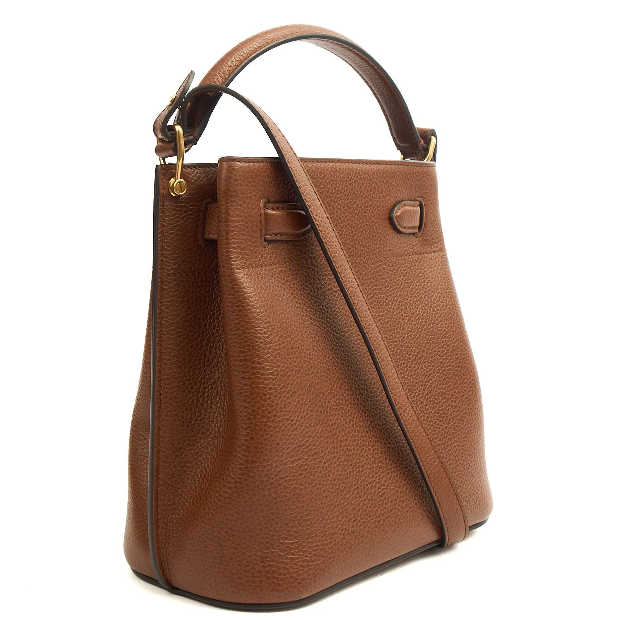 Picture of Mulberry Bucket Bag Islington in Oak, Leather