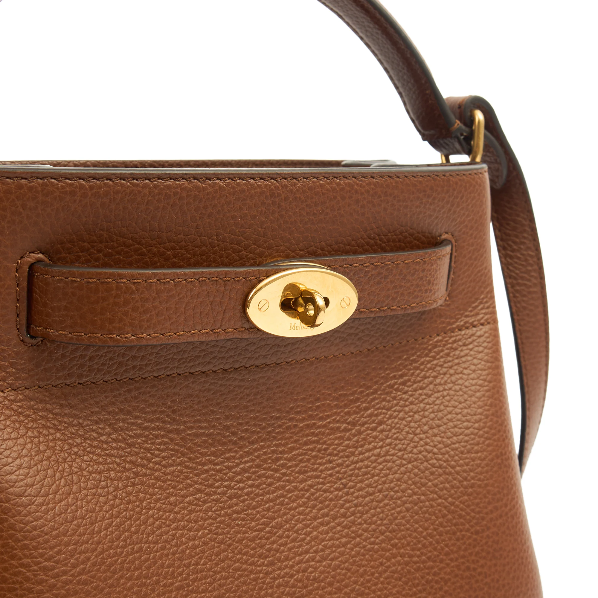 Picture of Mulberry Bucket Bag Islington in Oak, Leather