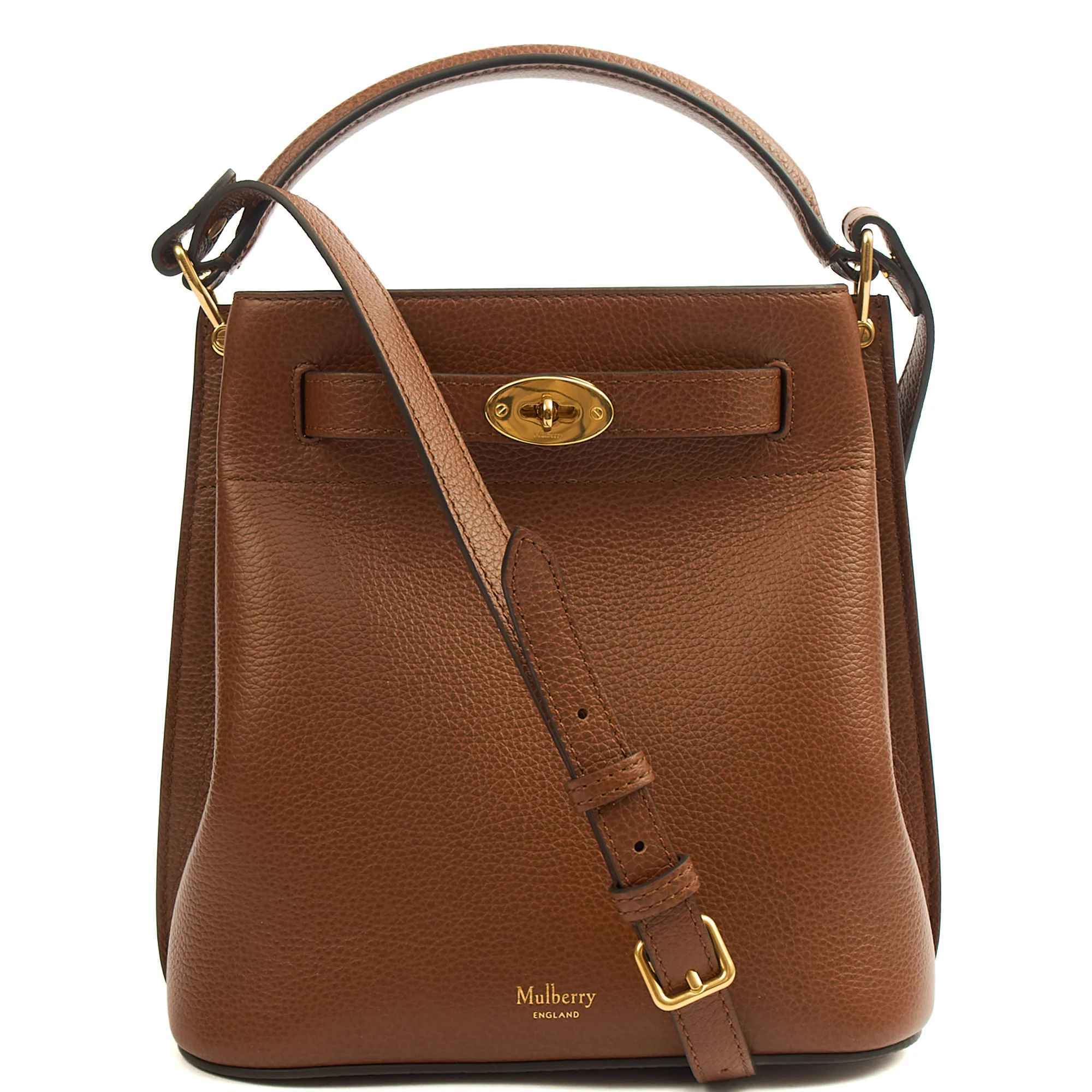 Picture of Mulberry Bucket Bag Islington in Oak, Leather