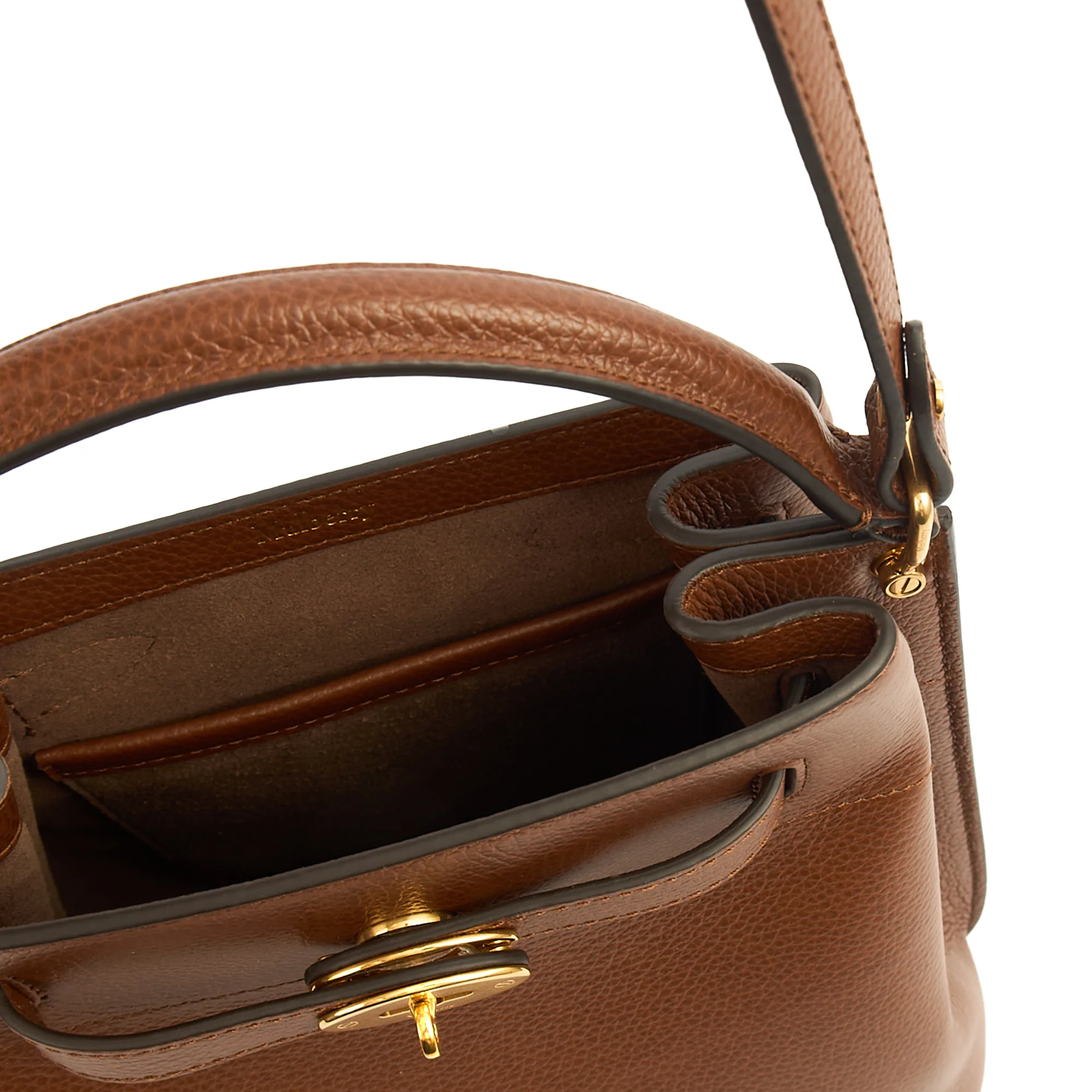 Picture of Mulberry Bucket Bag Islington in Oak, Leather