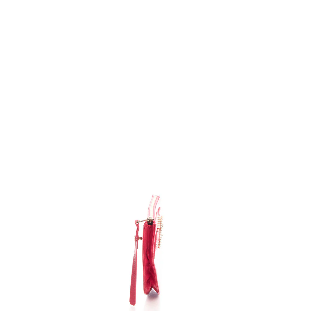Picture of Alexander McQueen Clutch Wristlet in Print, Patent Leather