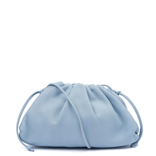 Picture of Bottega Veneta Cross Body The Pouch - Mini in Blue, Leather