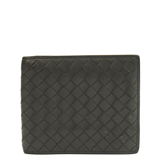 Picture of Bottega Veneta Wallet Bi-Fold Wallet in Black, Intrecciato Nappa