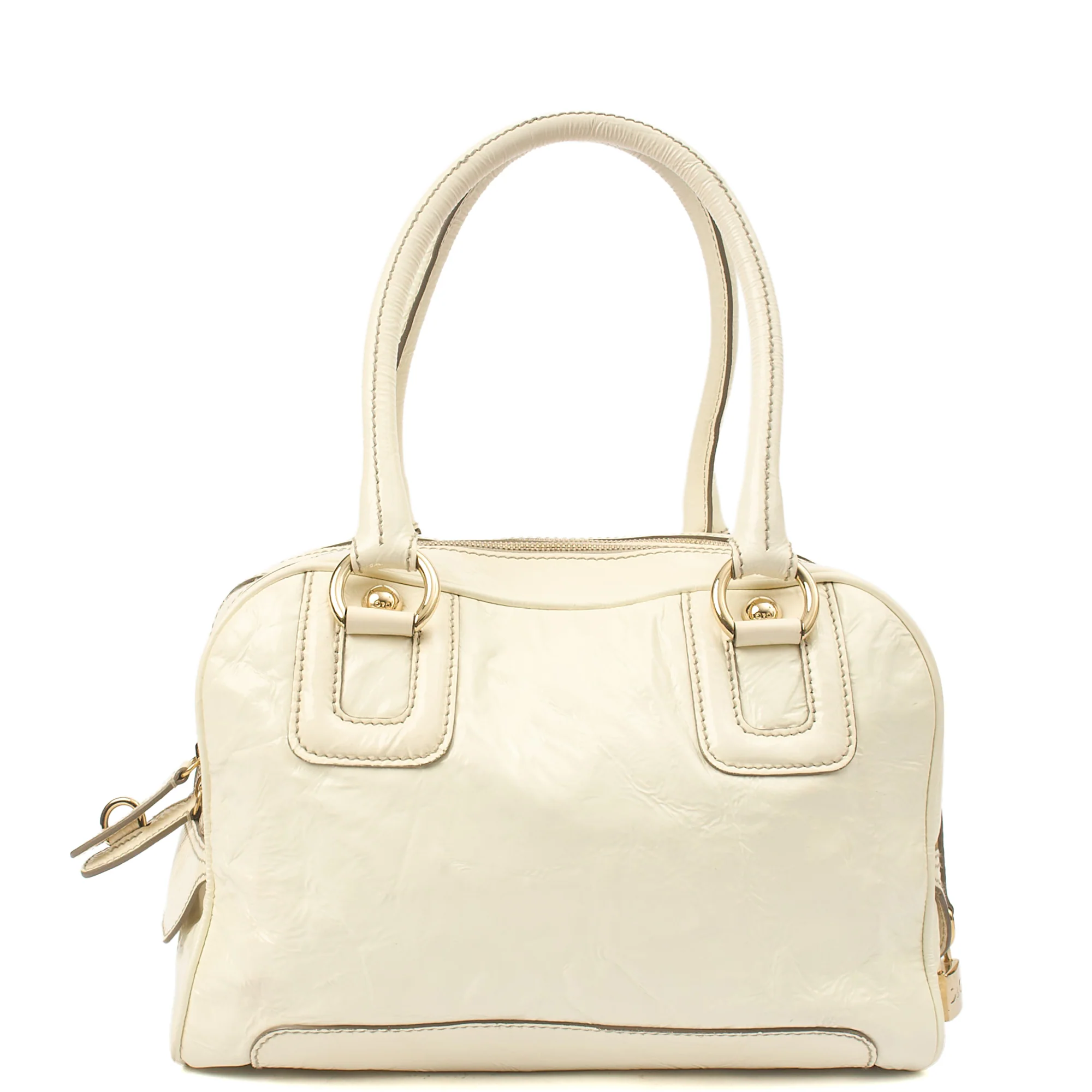 Picture of Dolce & Gabbana Shoulder Bag Tote in White, Patent Leather