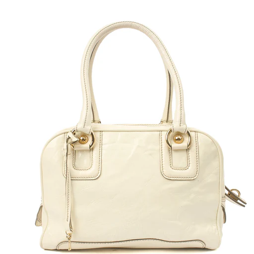 Picture of Dolce & Gabbana Shoulder Bag Tote in White, Patent Leather