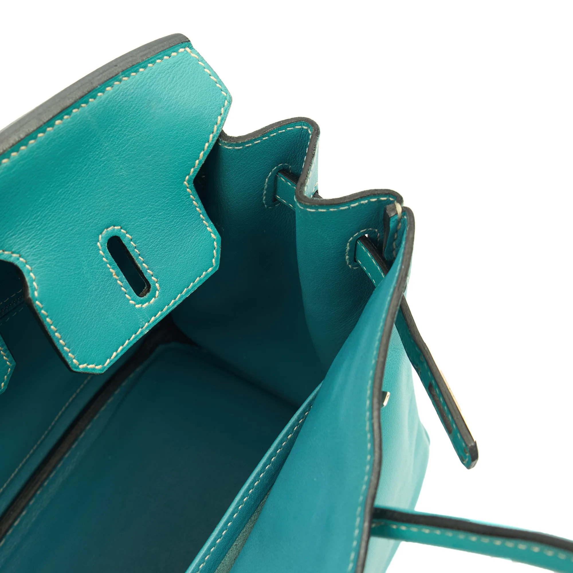 Picture of Hermes Tote Birkin 25 in Bleu Jean, Swift (Gulli35) Leather