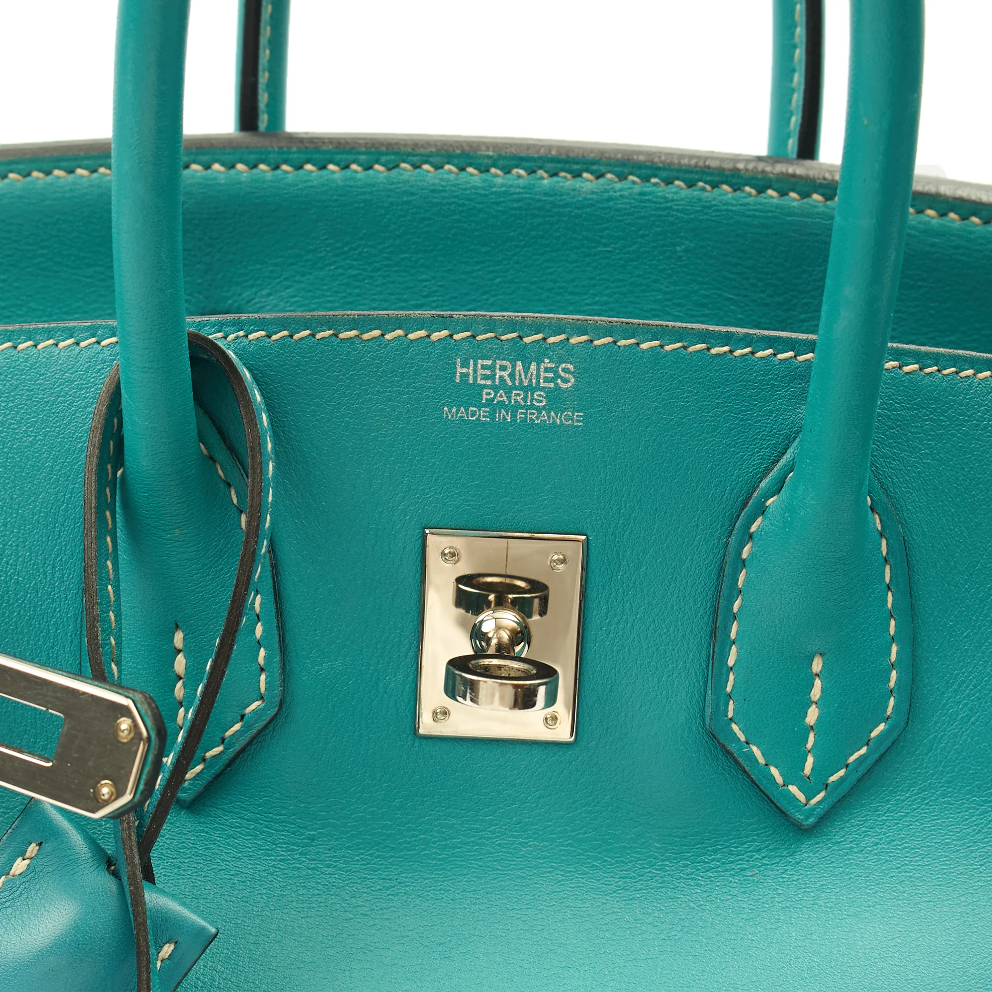 Picture of Hermes Tote Birkin 25 in Bleu Jean, Swift (Gulli35) Leather