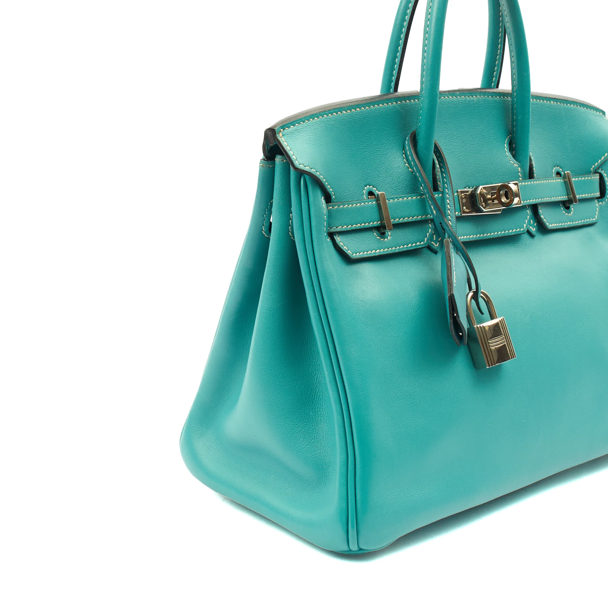 Picture of Hermes Tote Birkin 25 in Bleu Jean, Swift (Gulli35) Leather