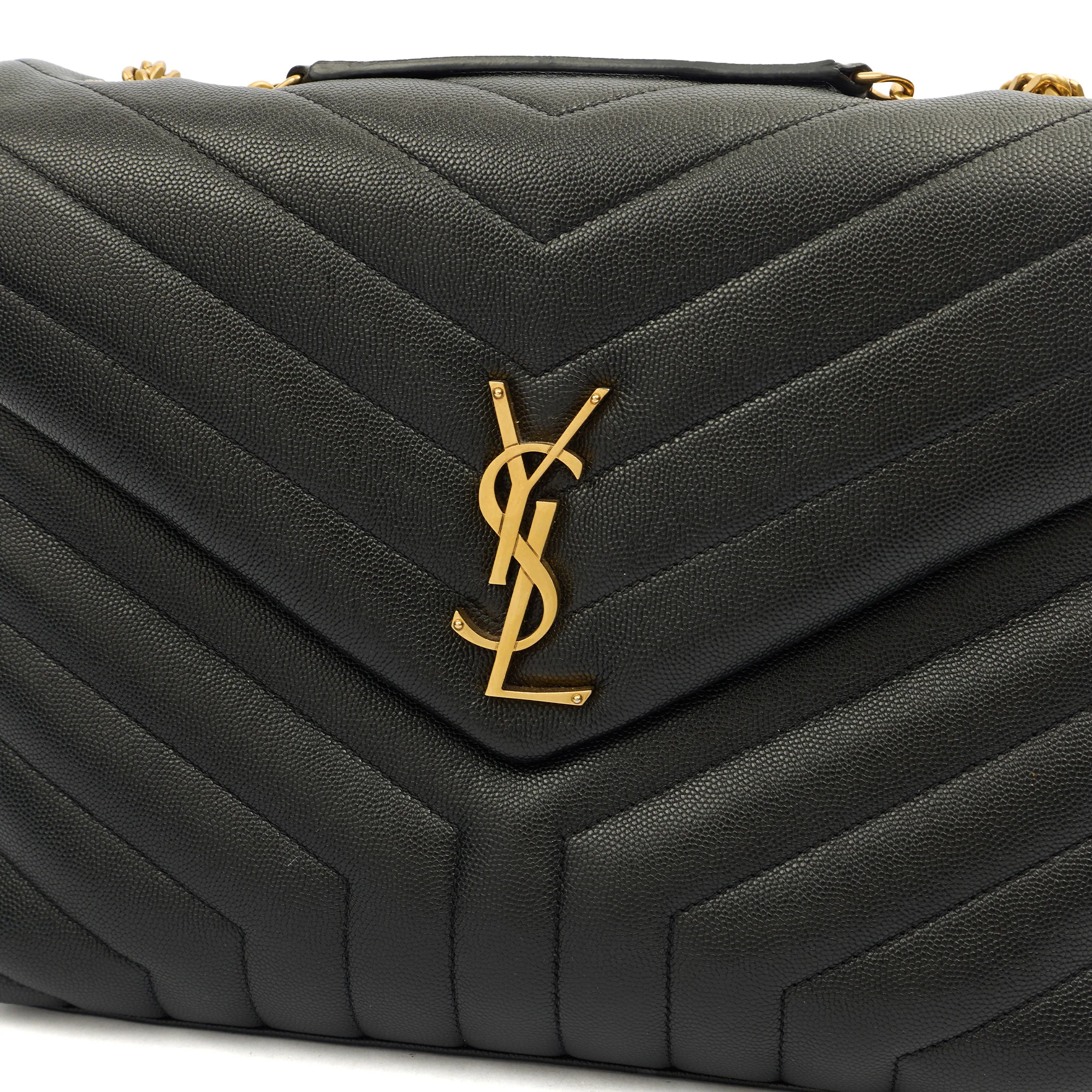 Picture of Saint Laurent Shoulder Bag Lou Lou - Medium in Black, Leather