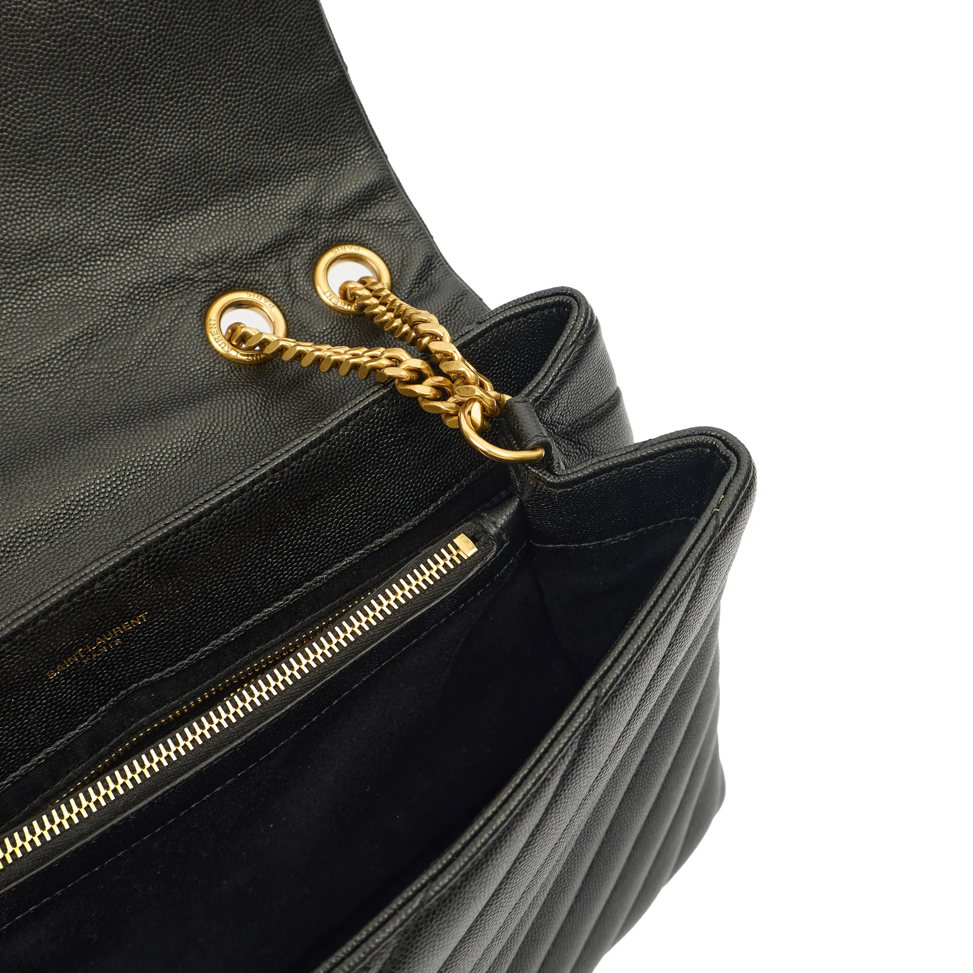 Picture of Saint Laurent Shoulder Bag Lou Lou - Medium in Black, Leather