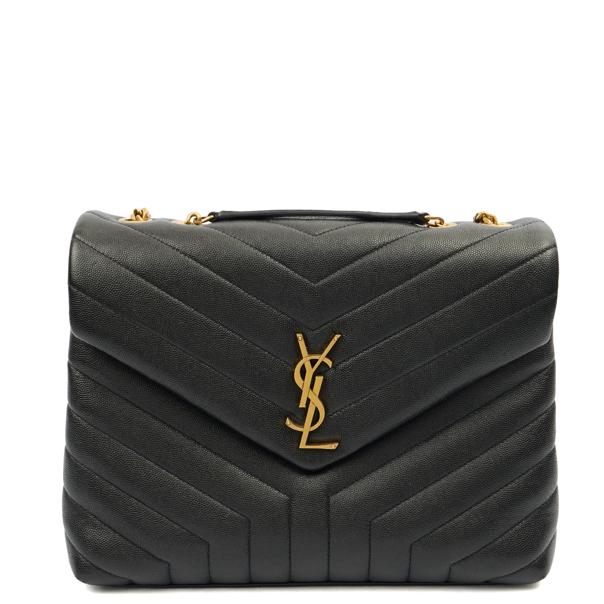 Picture of Saint Laurent Shoulder Bag Lou Lou - Medium in Black, Leather
