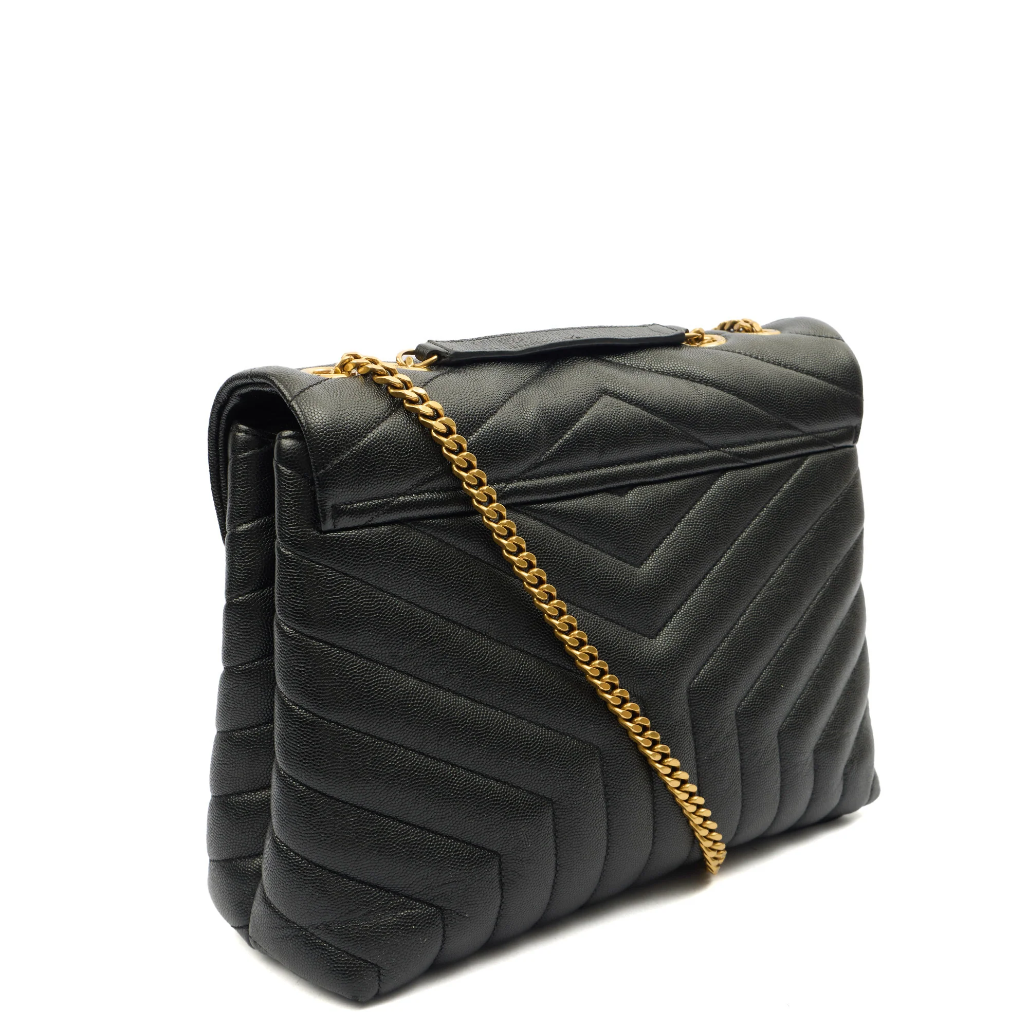 Picture of Saint Laurent Shoulder Bag Lou Lou - Medium in Black, Leather