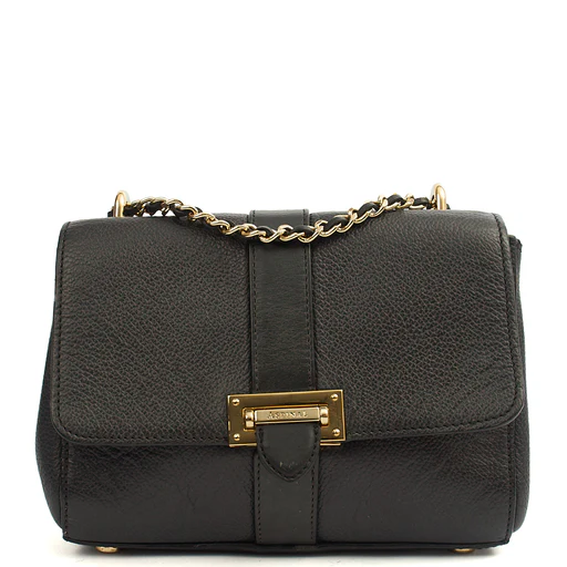 Picture of Aspinal of London Cross Body Lottie in Black, Leather