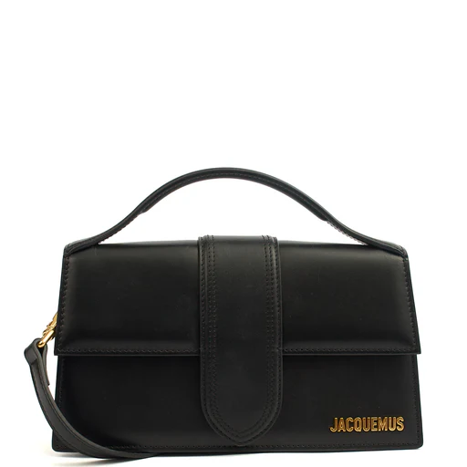 Picture of Jacquemus Cross Body Le Grand Bambino in Black, Leather