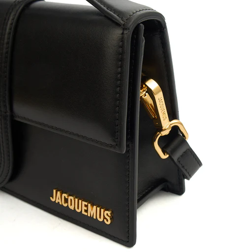 Picture of Jacquemus Cross Body Le Grand Bambino in Black, Leather