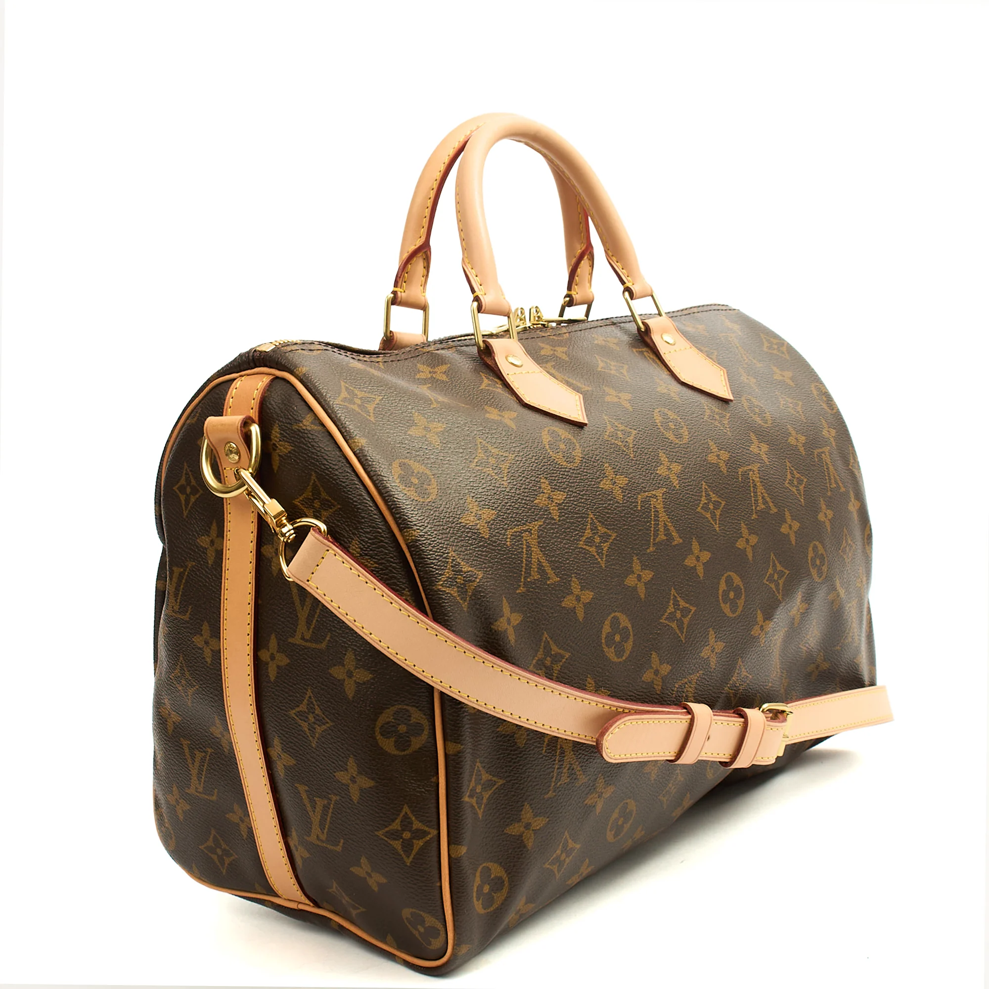 Picture of Louis Vuitton Top Handle Speedy Bandouliere 35 in Monogram, Canvas