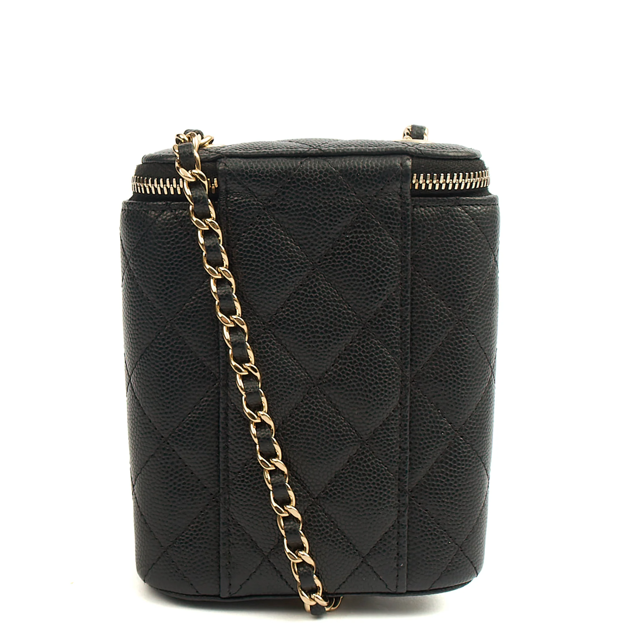 Picture of Chanel Cross Body Vanity Case - Mini in Black, Caviar Leather