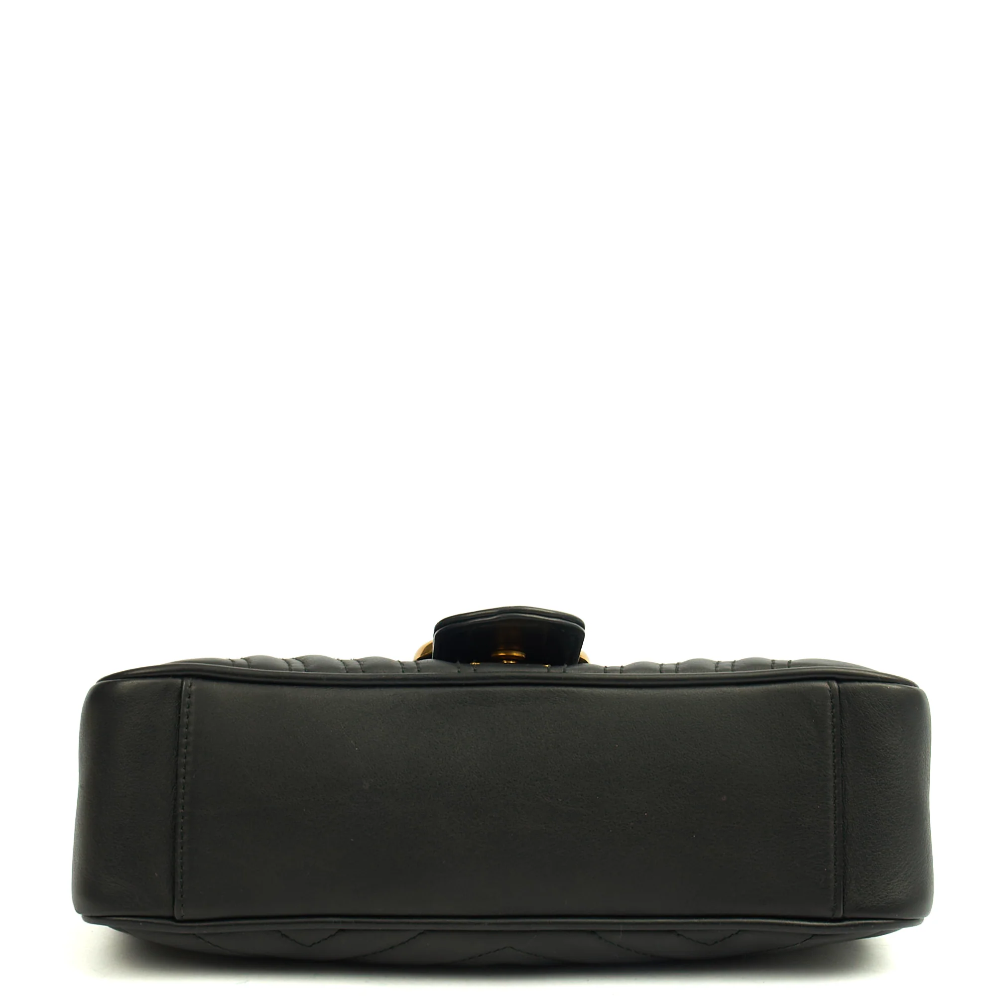 Picture of Gucci Cross Body Marmont Shoulder Flap Bag - Small in Black, Leather