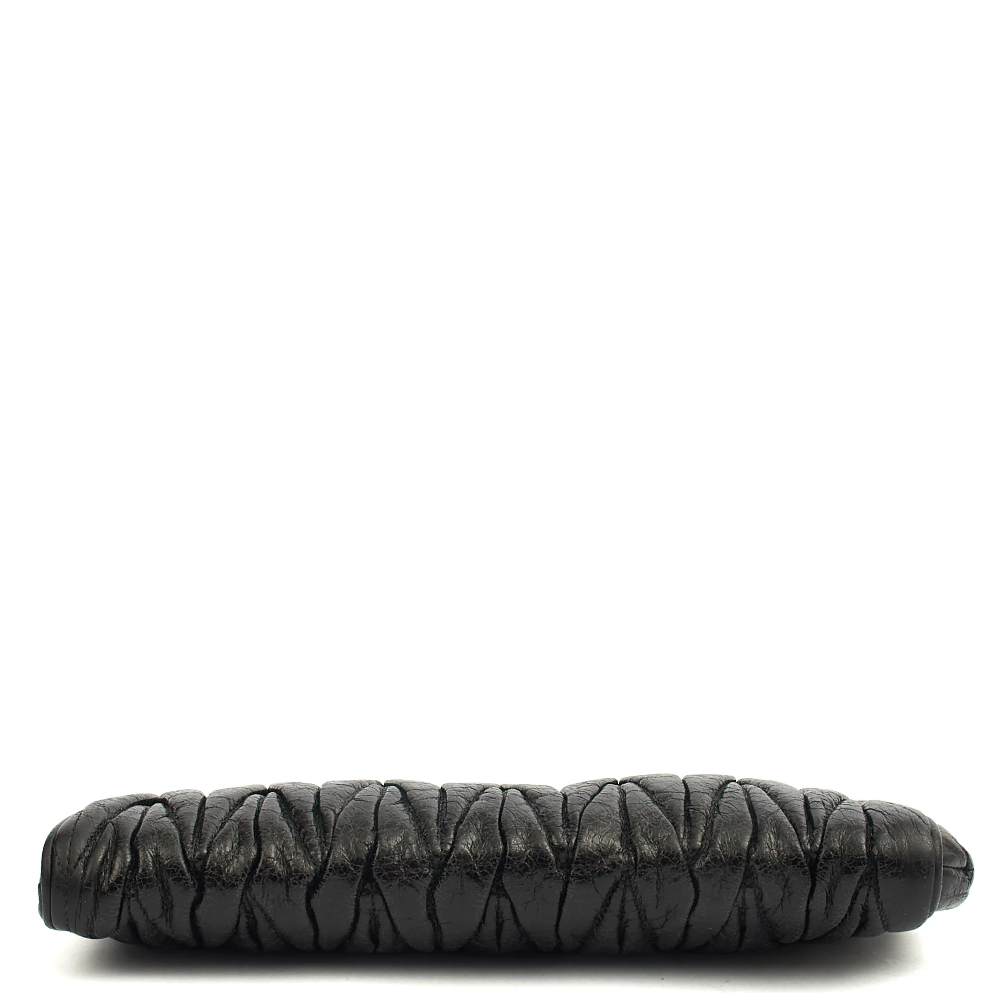Picture of Miu Miu Clutch Matelasse Clutch in Black, Exotic Effect Leather
