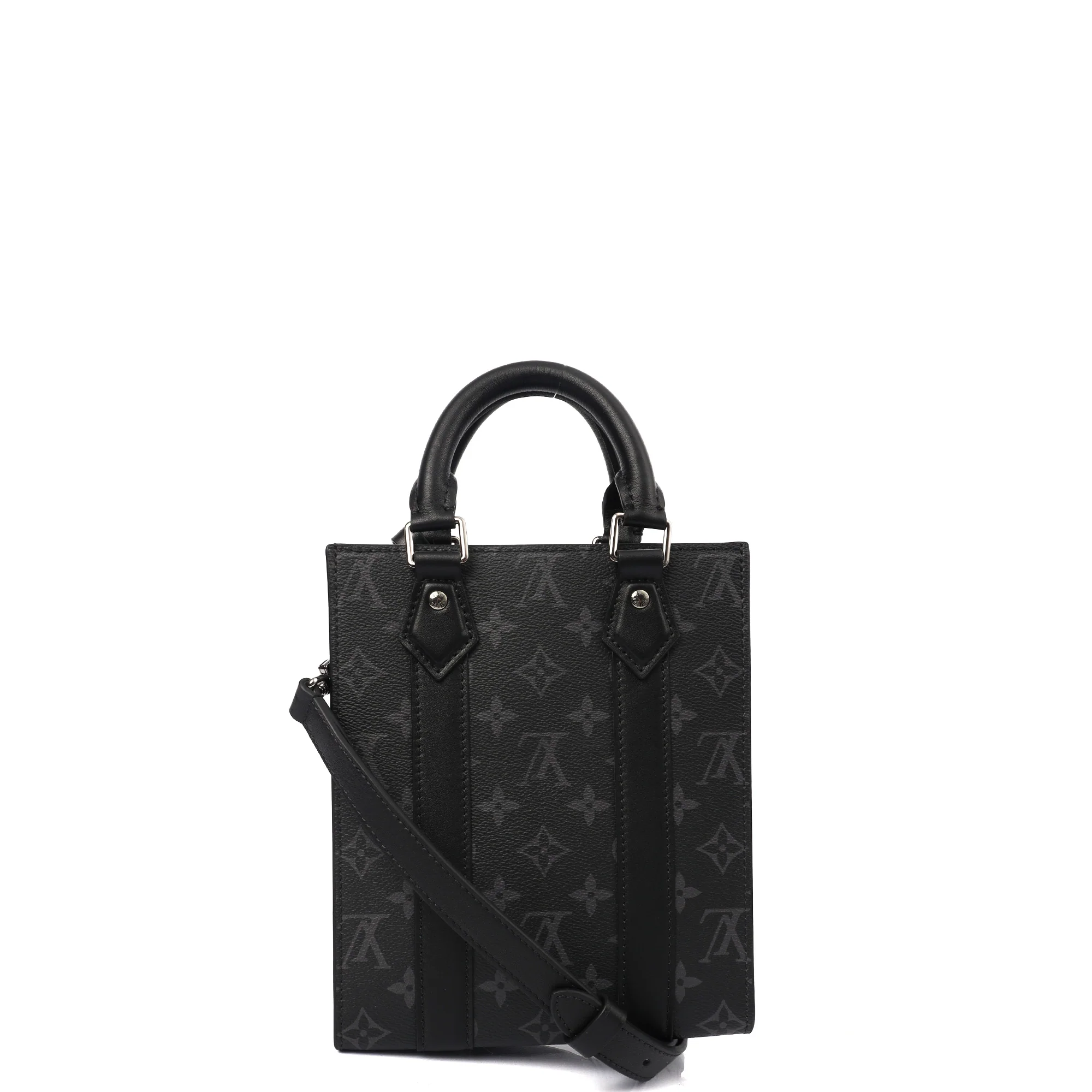 Picture of Louis Vuitton Tote Sac Plat in Monogram Eclipse, Canvas