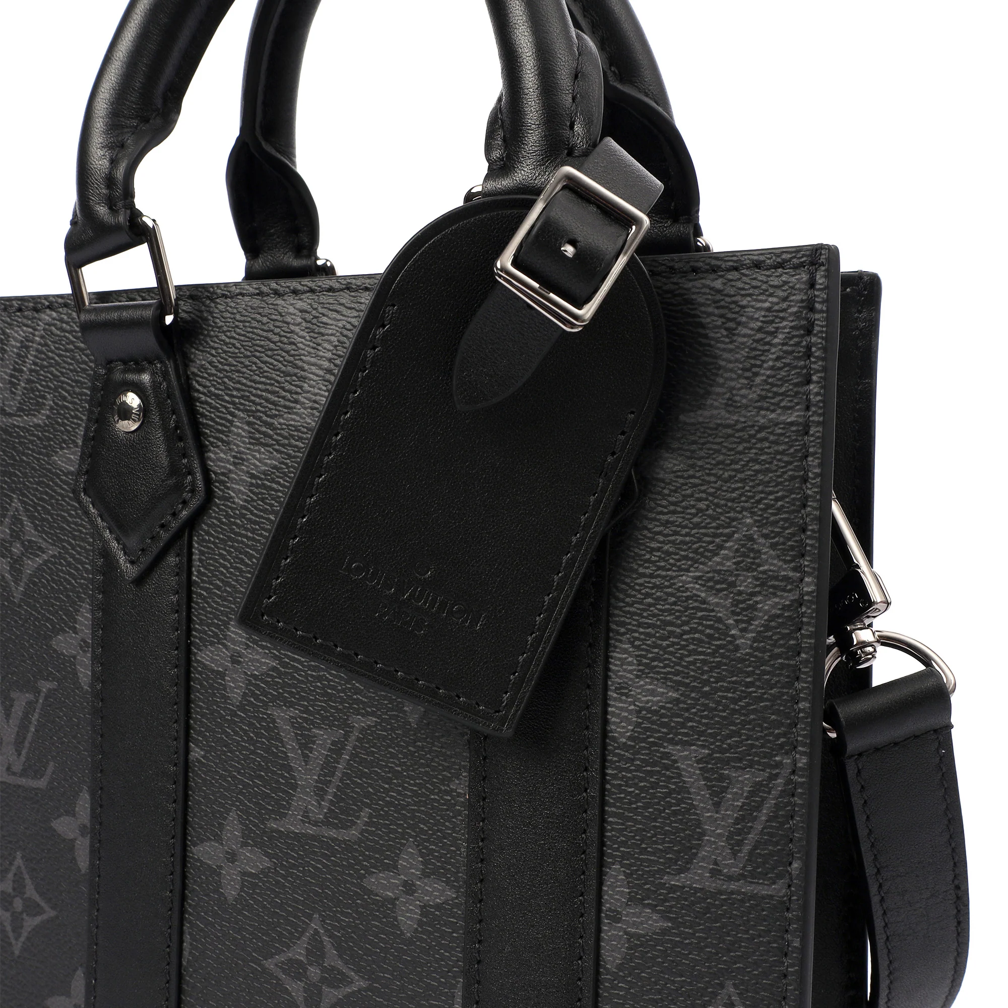 Picture of Louis Vuitton Tote Sac Plat in Monogram Eclipse, Canvas