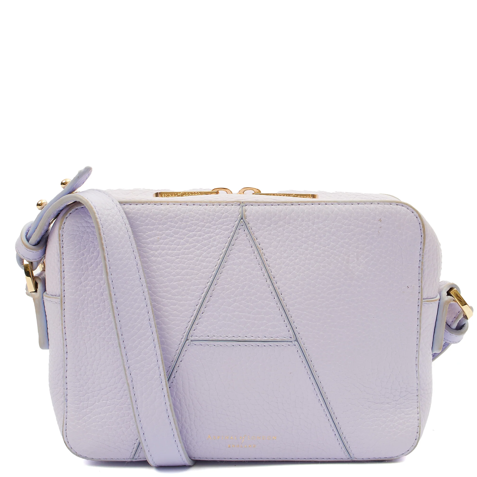 Picture of Aspinal of London Cross Body Camera Crossbody in Purple, Leather
