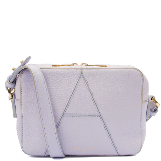 Picture of Aspinal of London Cross Body Camera Crossbody in Purple, Leather