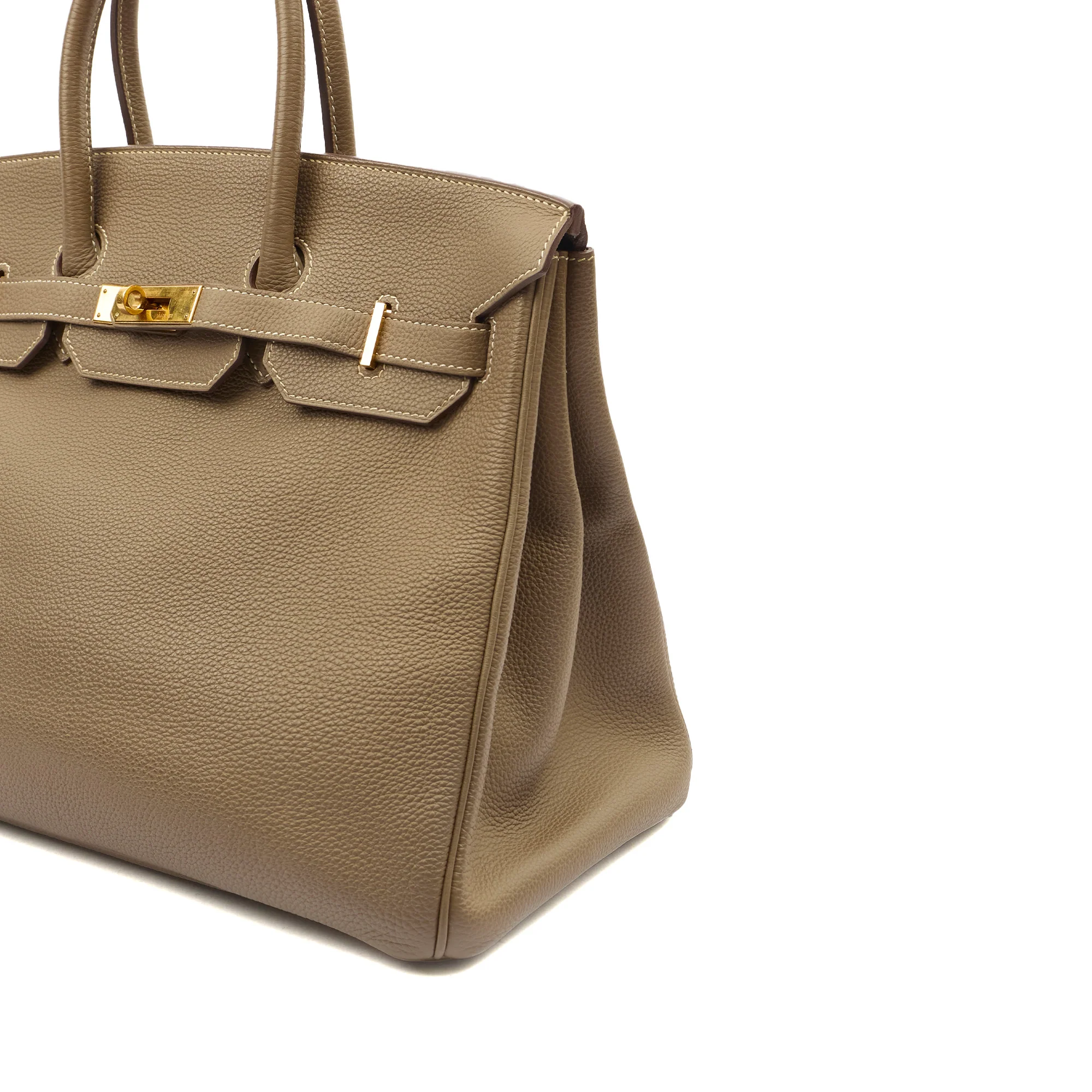 Picture of Hermes Tote Birkin 35 in Etoupe, Togo Leather