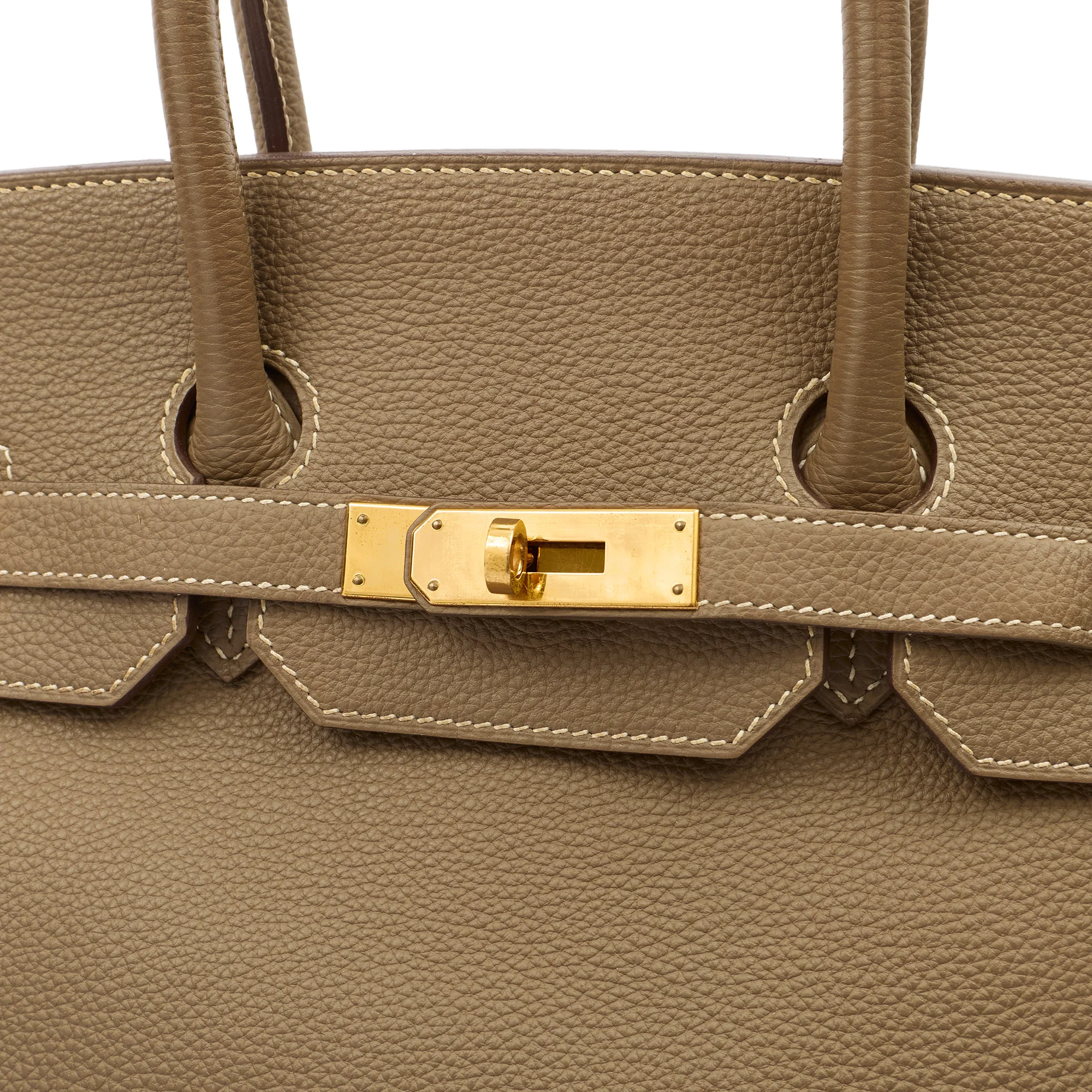 Picture of Hermes Tote Birkin 35 in Etoupe, Togo Leather