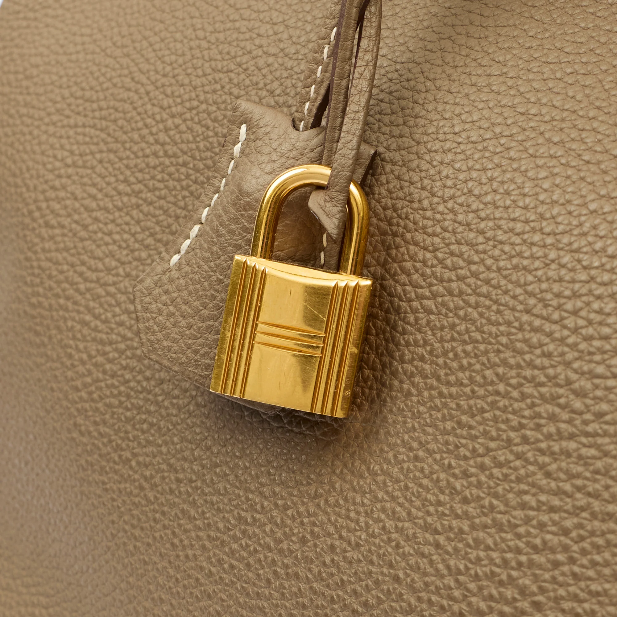 Picture of Hermes Tote Birkin 35 in Etoupe, Togo Leather