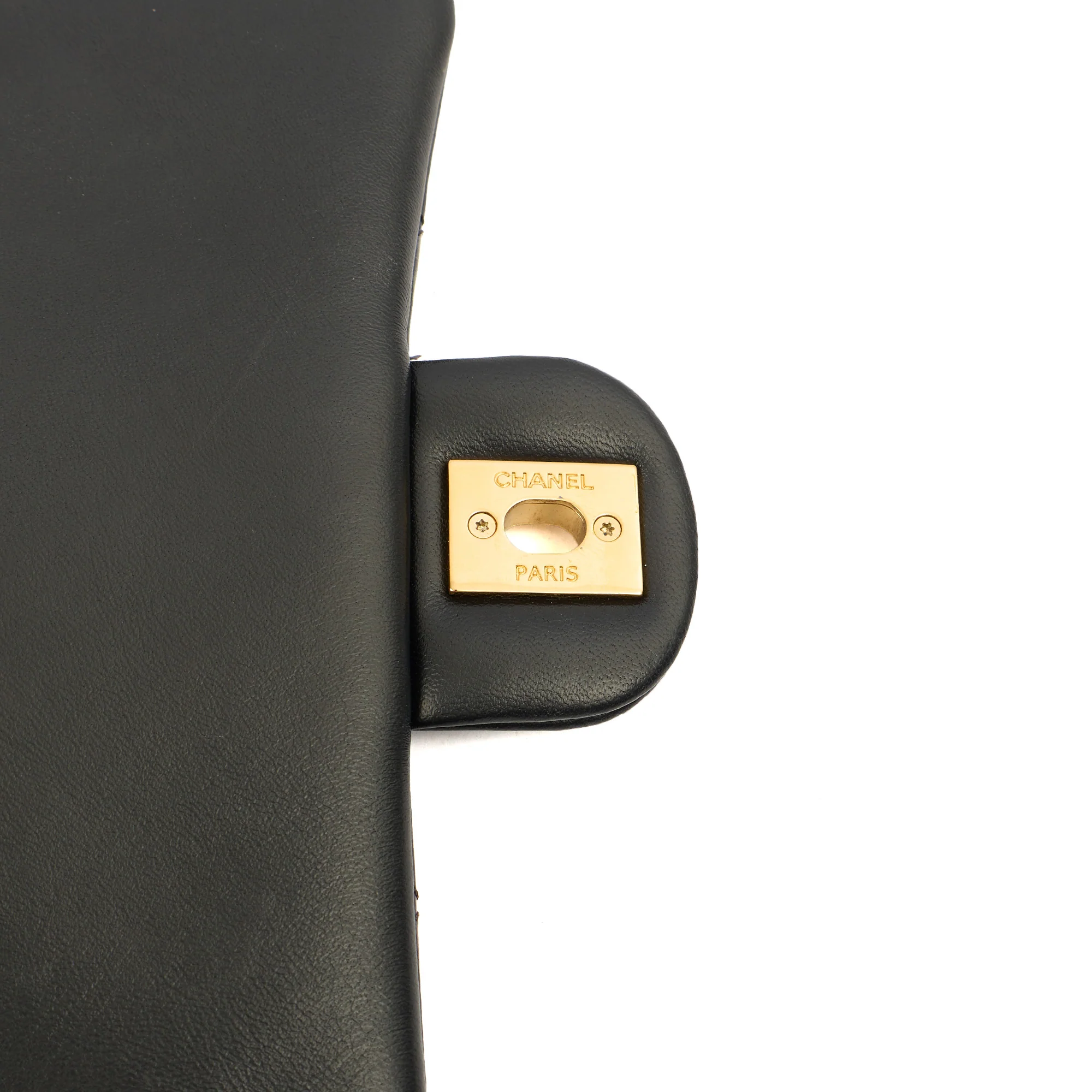 Picture of Chanel Top Handle Flap Bag with Top Handle - Small in Black, Lambskin Leather