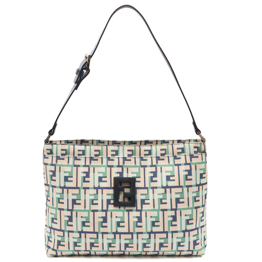 Picture of Fendi Shoulder Bag Zucca Tote in Green, Leather