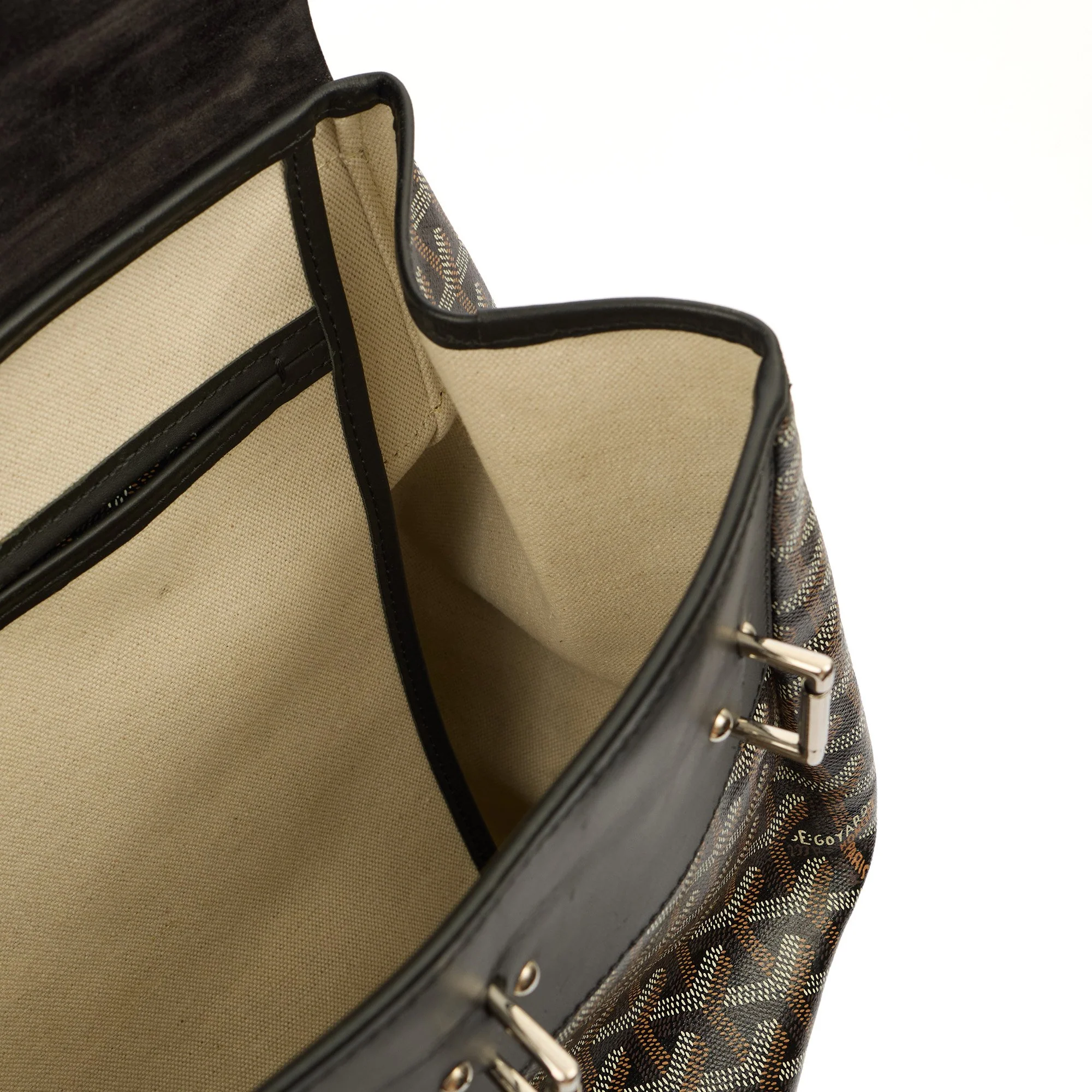 Picture of Goyard Backpack Steamer Backpack in Black, Leather