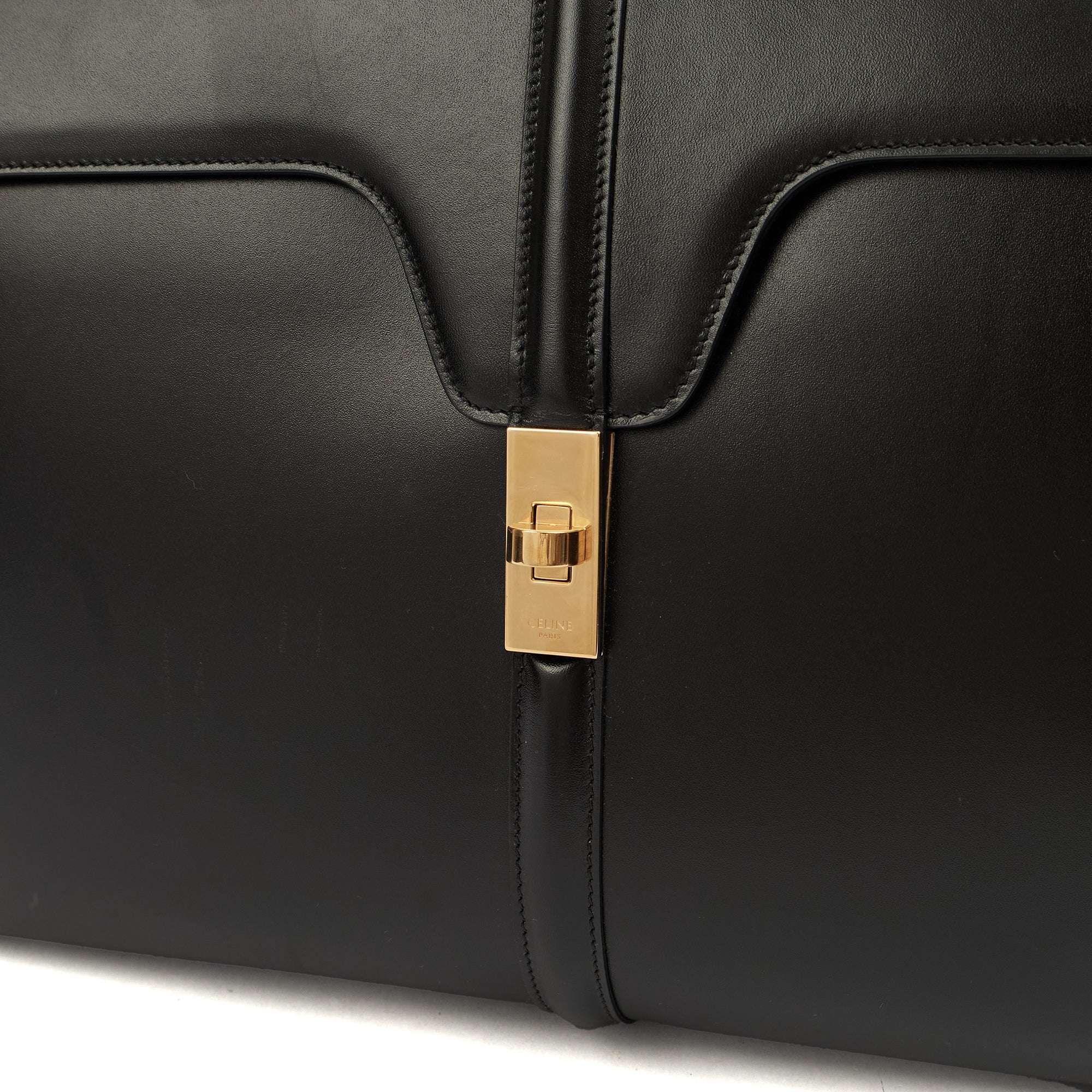 Picture of Celine Tote Box Bag - Medium in Black, Leather