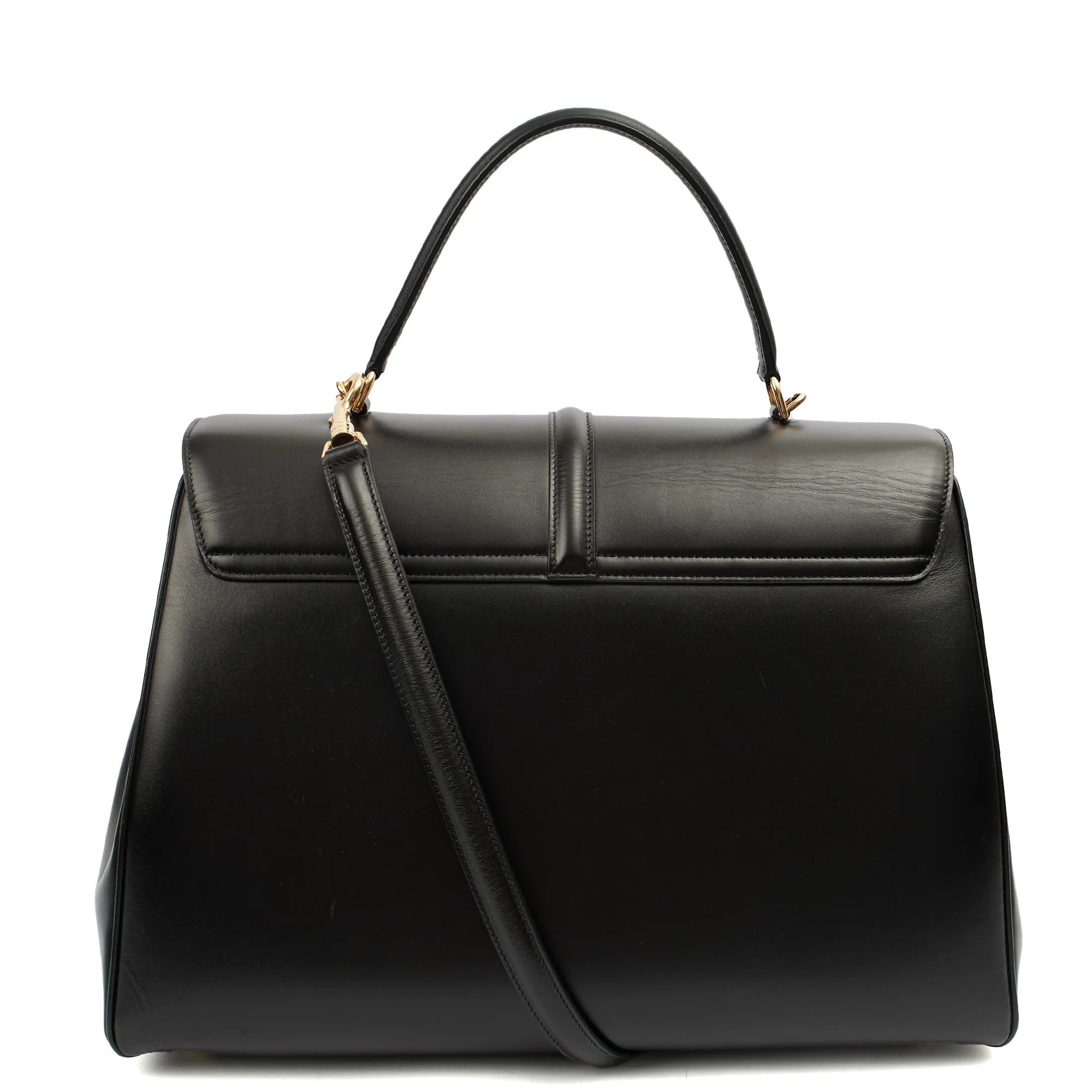 Picture of Celine Tote Box Bag - Medium in Black, Leather